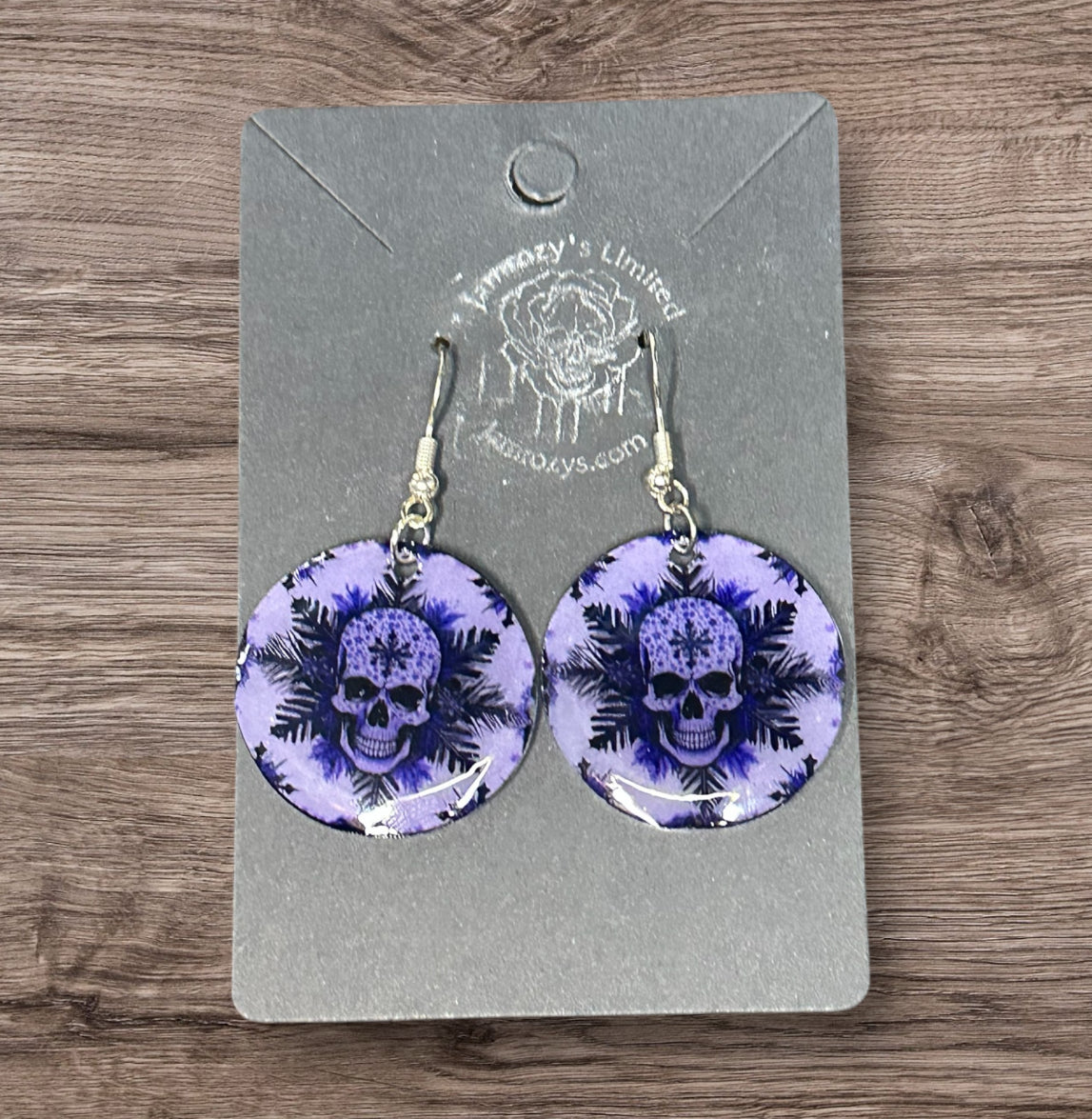 Skull Snowflake Earrings
