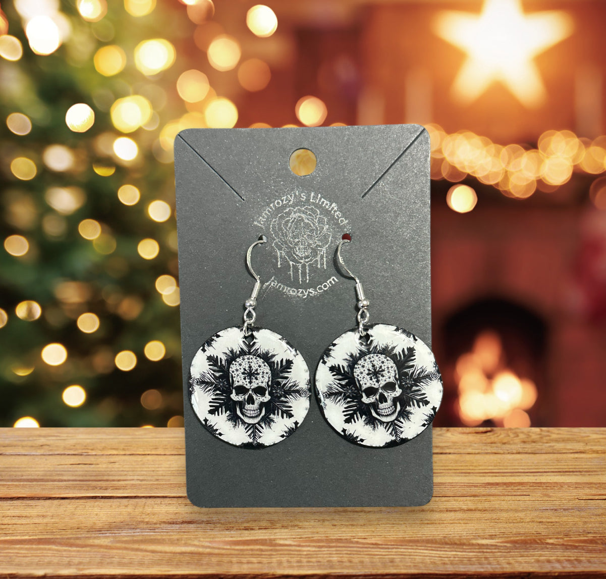 Skull Snowflake Earrings
