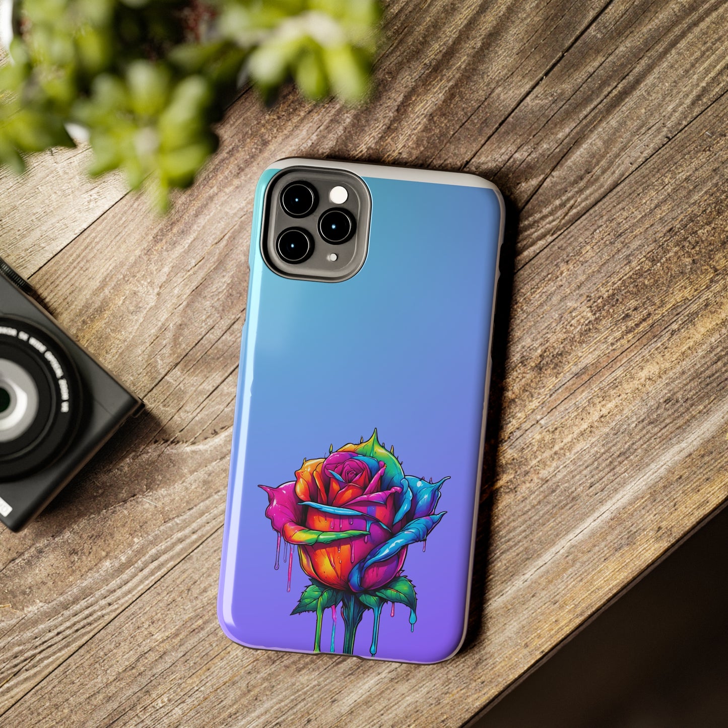Rose Bleeding Colors Tough Phone Cases