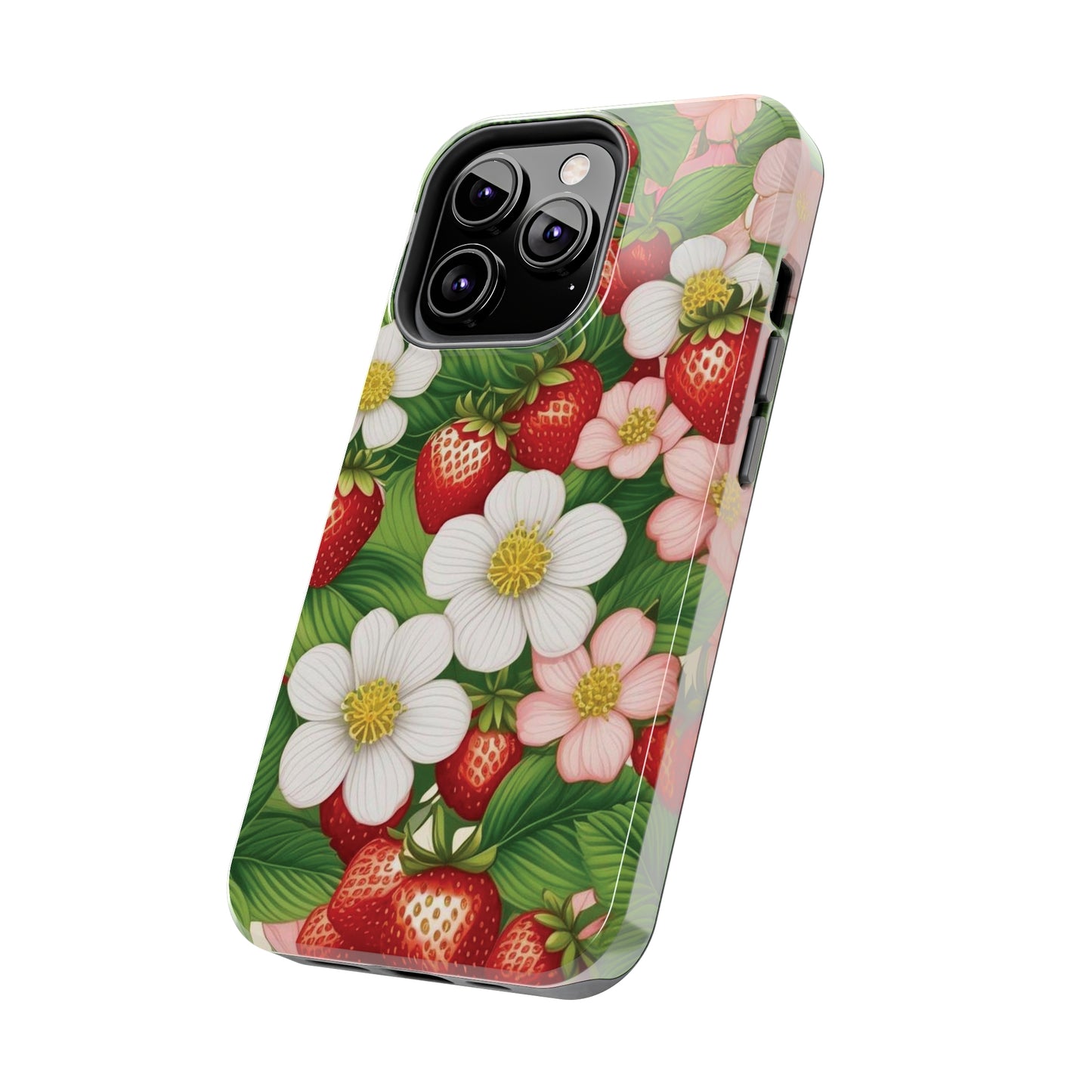 Tough Phone Cases in Strawberry Dreams Pattern