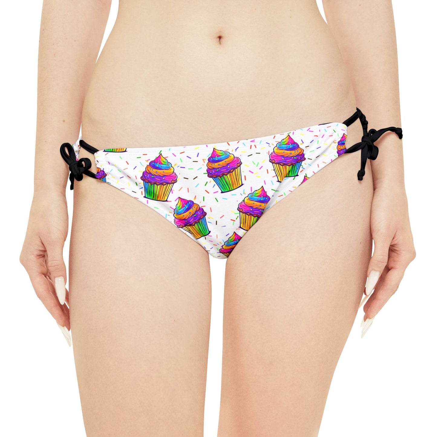 Neon Cupcake Strappy Bikini Set