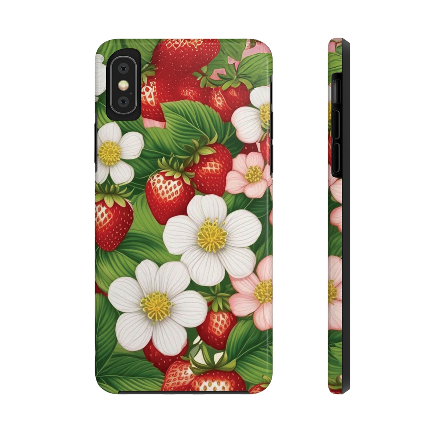 Tough Phone Cases in Strawberry Dreams Pattern