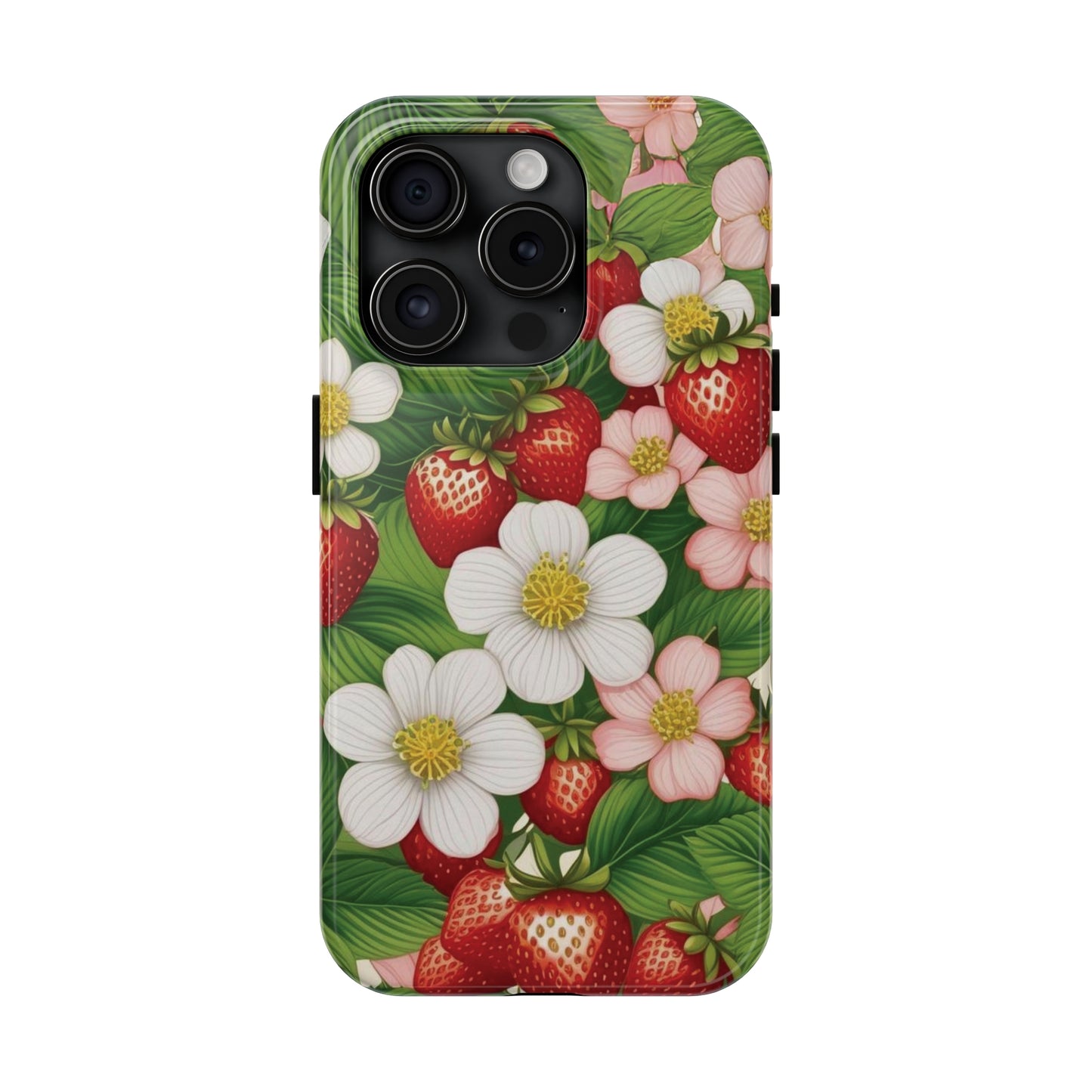 Tough Phone Cases in Strawberry Dreams Pattern