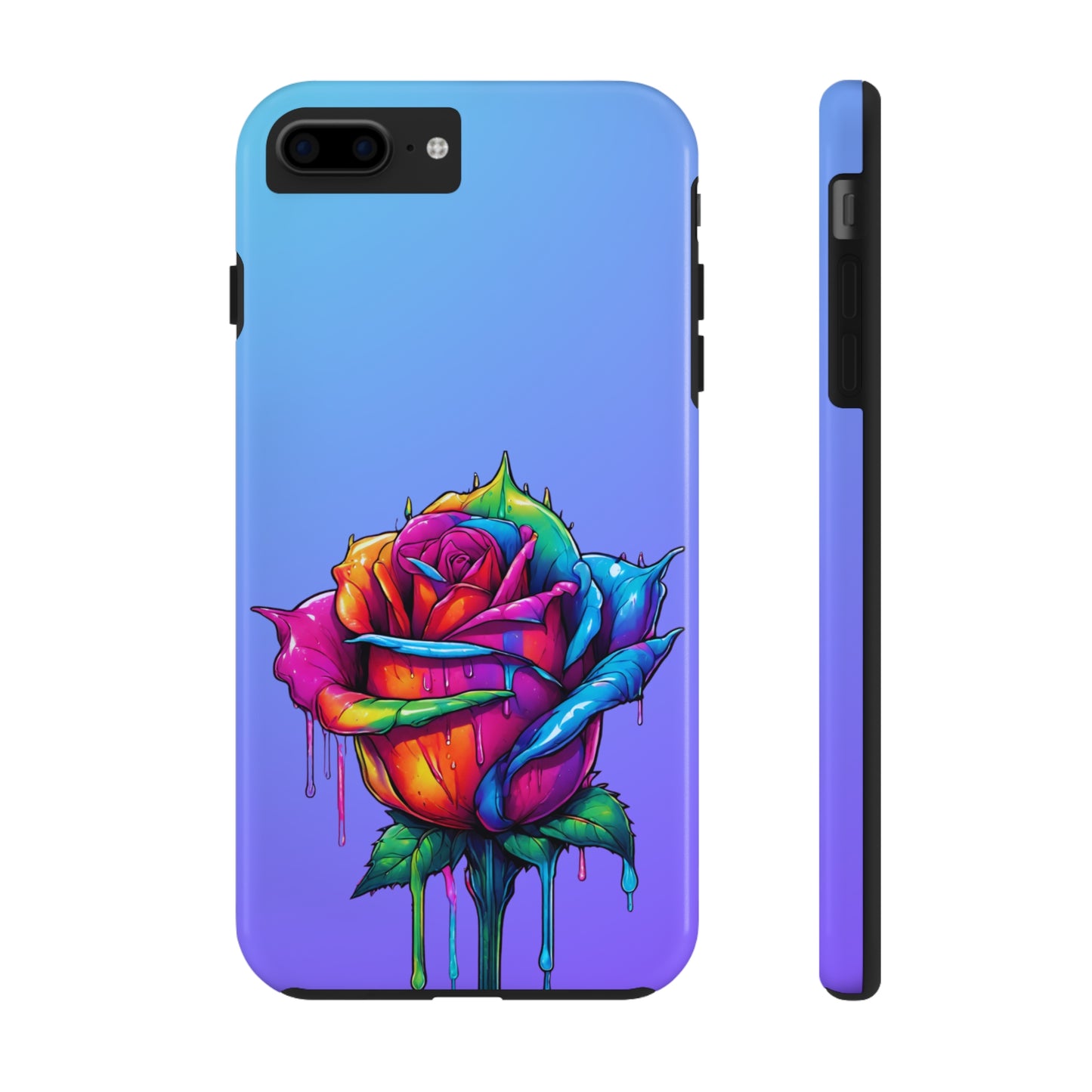 Rose Bleeding Colors Tough Phone Cases