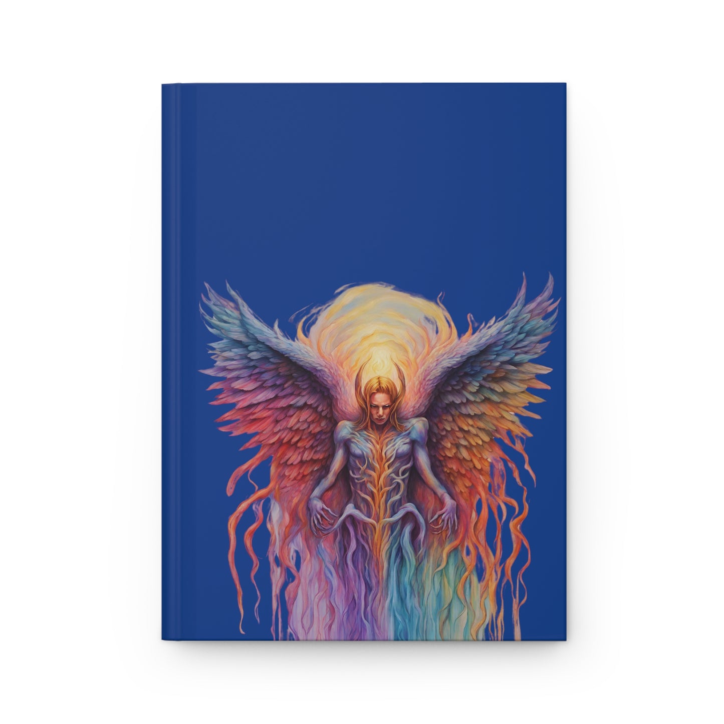 Angel on Dark Blue Hardcover Journal Matte