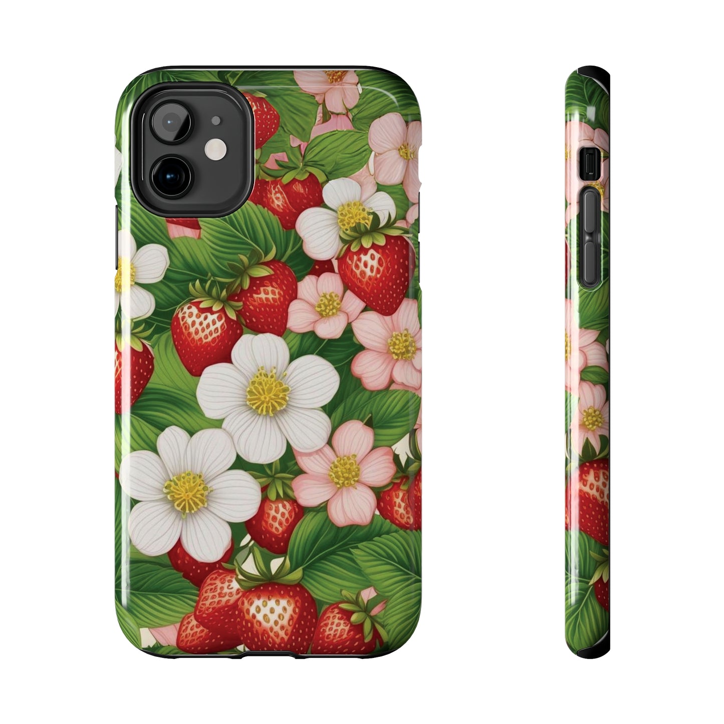 Tough Phone Cases in Strawberry Dreams Pattern