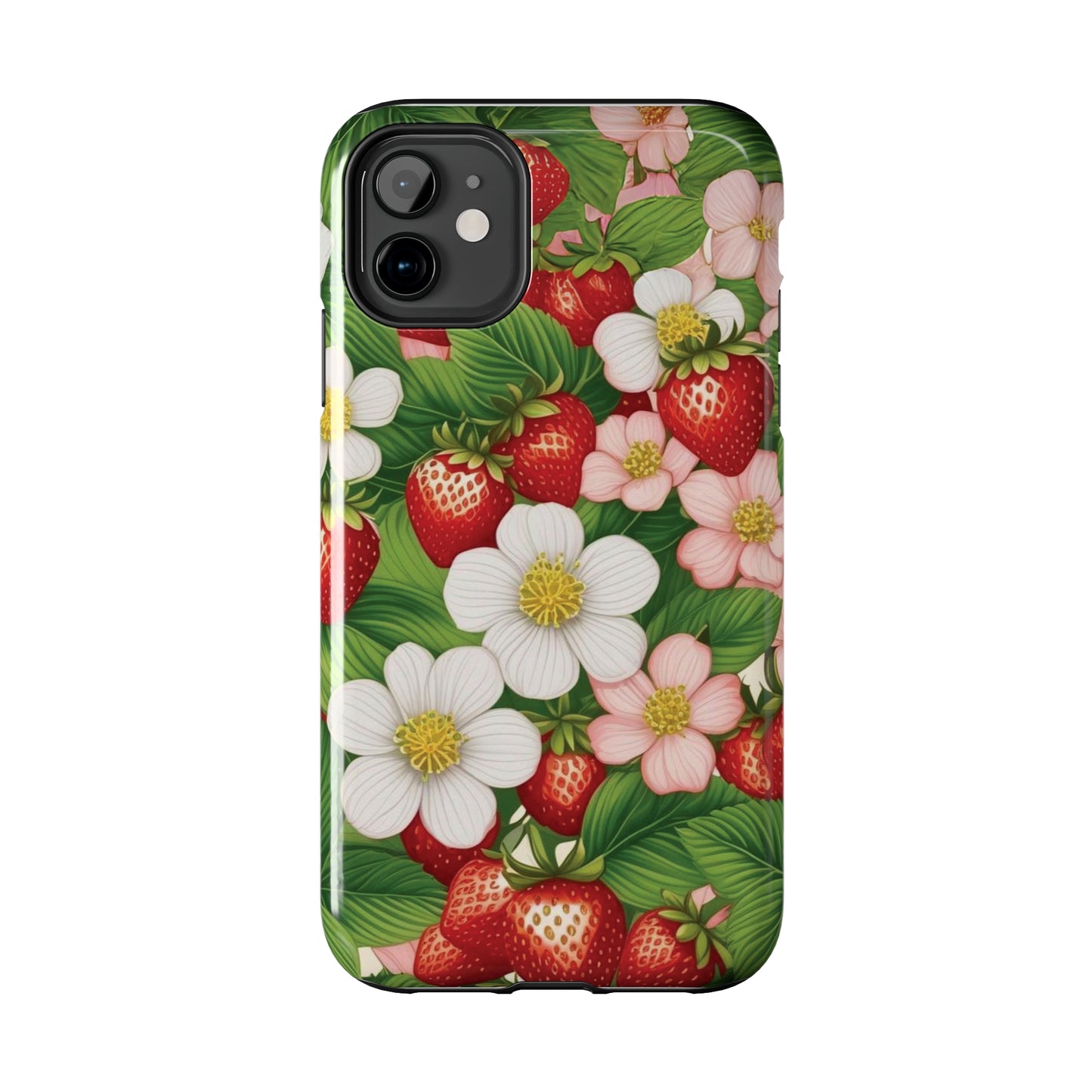 Tough Phone Cases in Strawberry Dreams Pattern