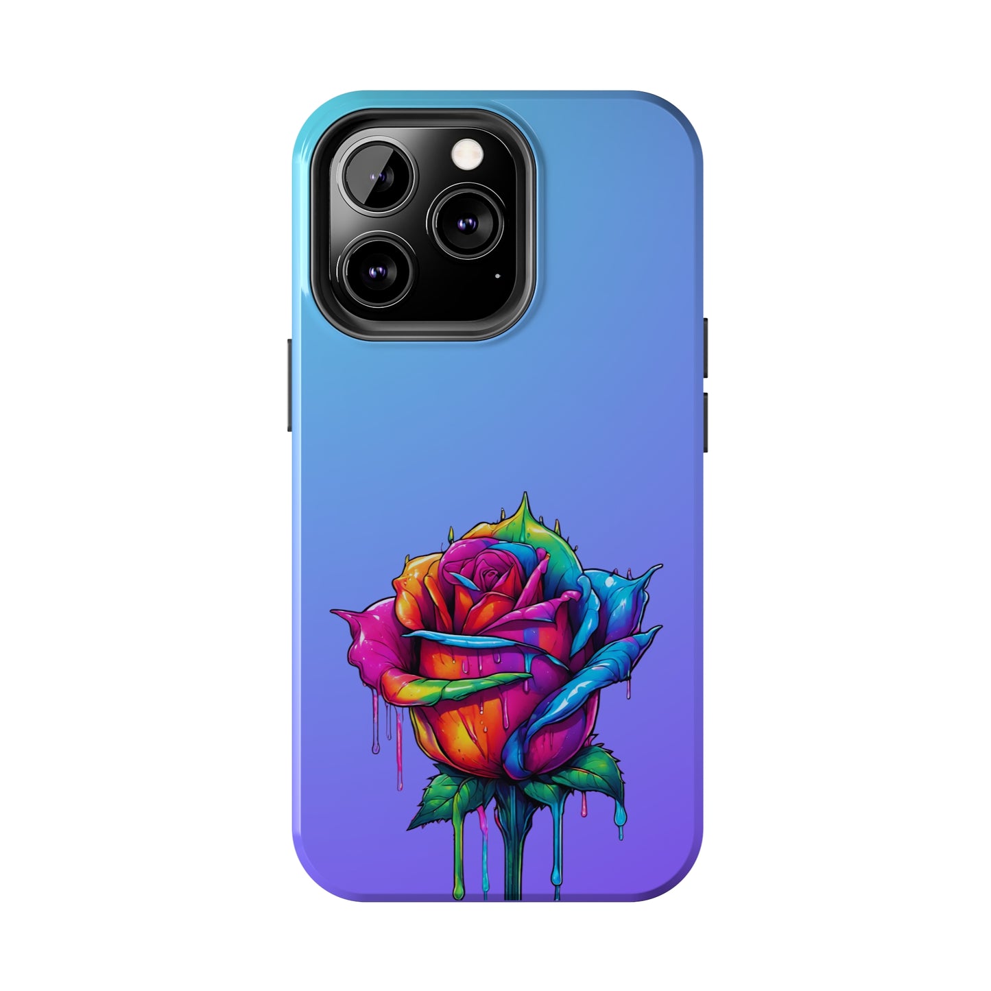 Rose Bleeding Colors Tough Phone Cases
