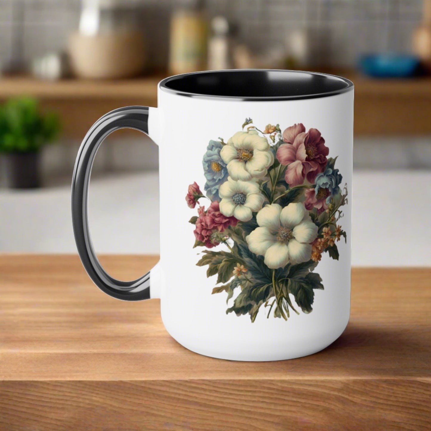 Mother's Love Two-Tone Coffee Mugs, 15oz