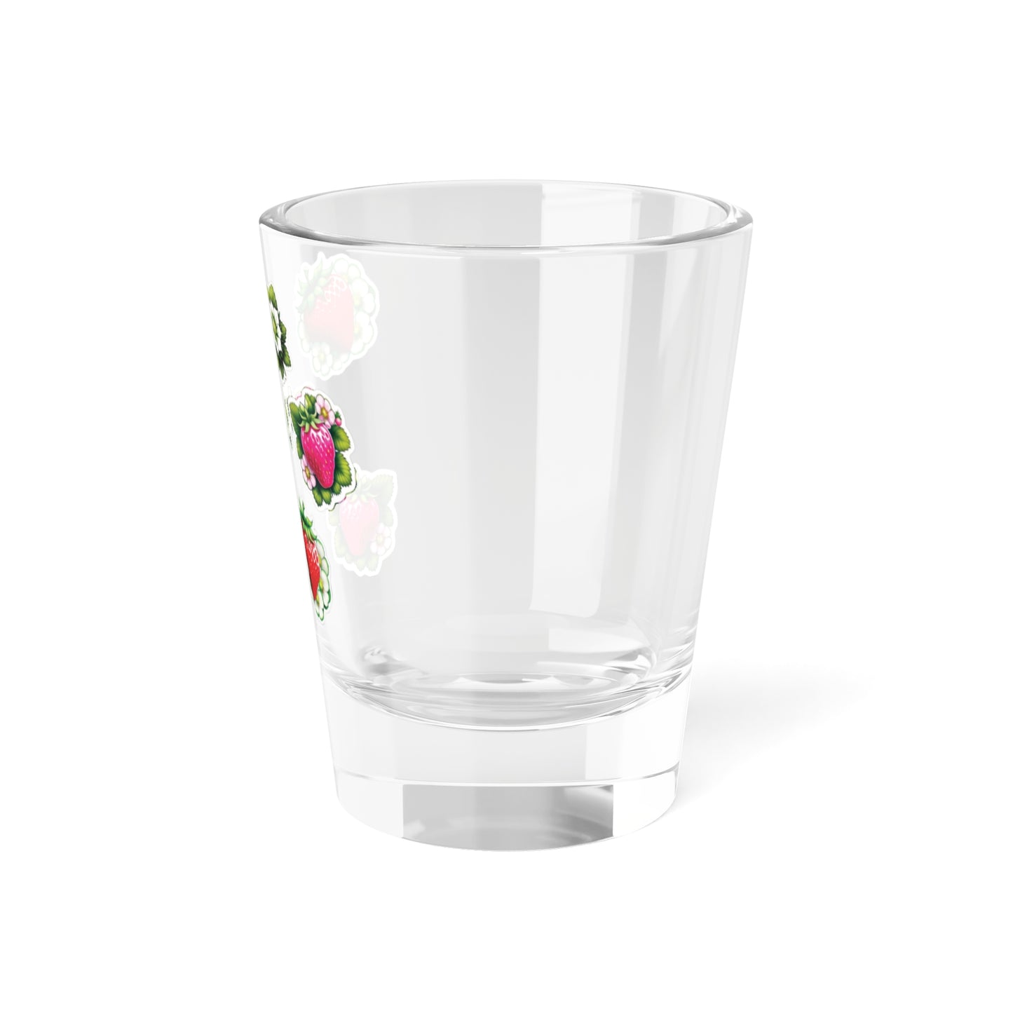 Strawberry Dreams Sticker Design Shot Glass, 1.5oz
