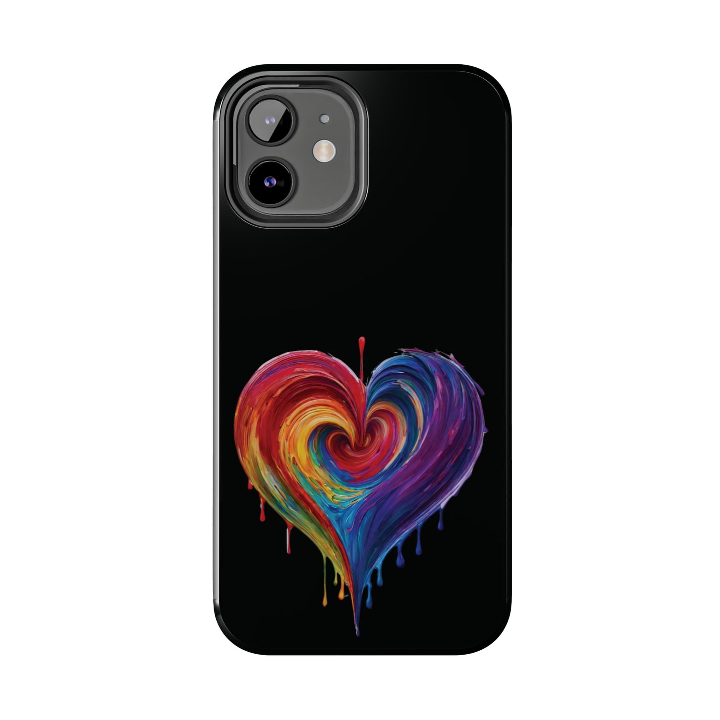 Heart Bleeding Colors Design Tough Phone Cases
