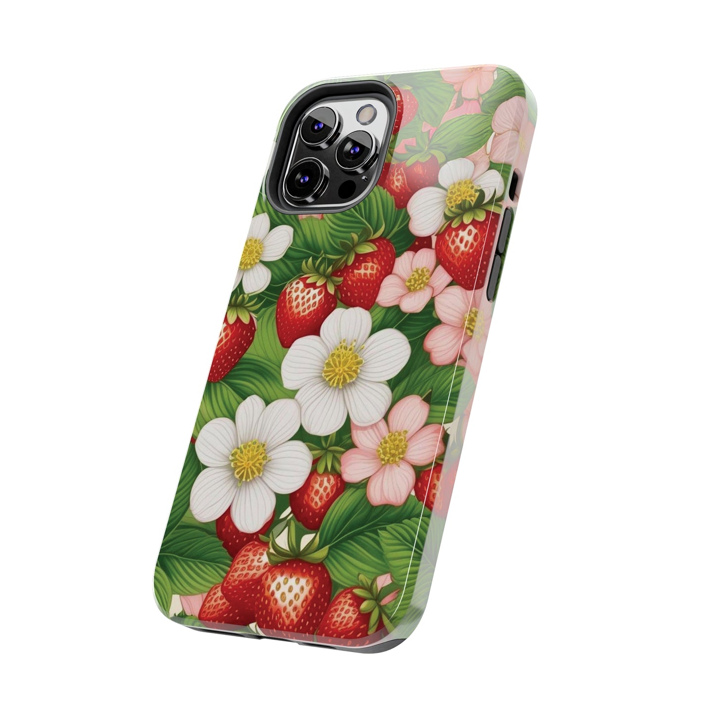 Tough Phone Cases in Strawberry Dreams Pattern