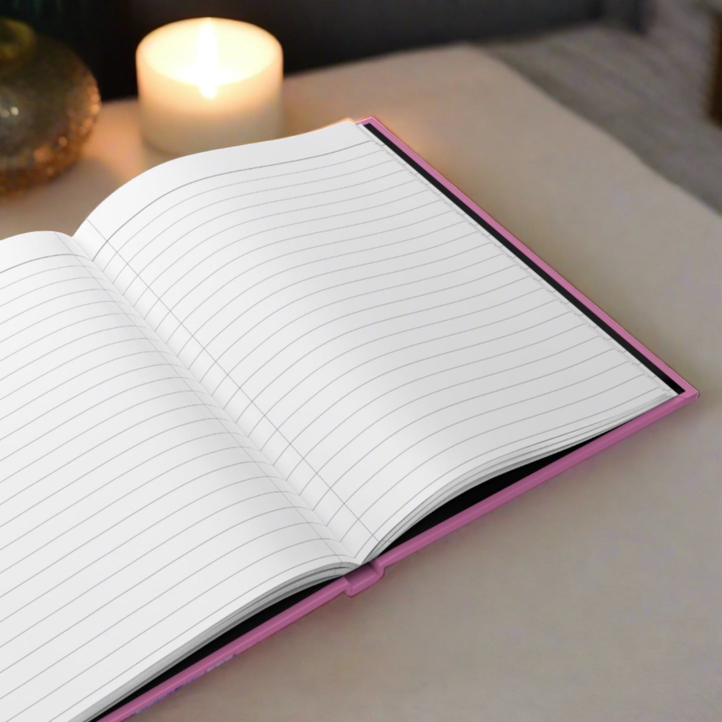 Angel on Light Pink Hardcover Journal Matte