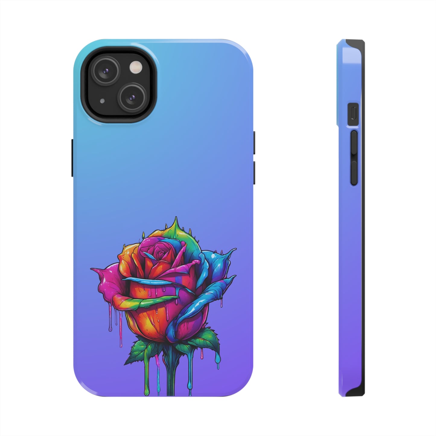 Rose Bleeding Colors Tough Phone Cases