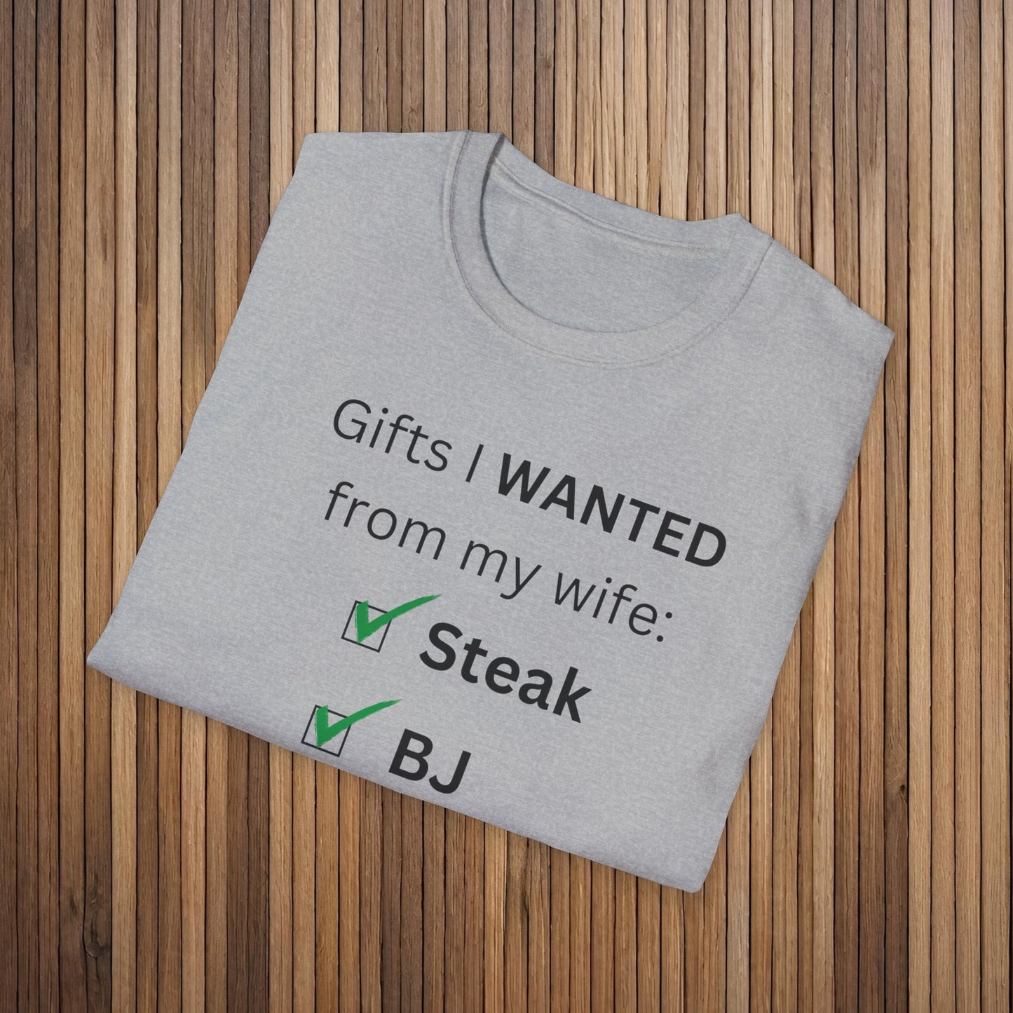Gifts for Husband from Her Checklist- Humor - Unisex Softstyle T-Shirt