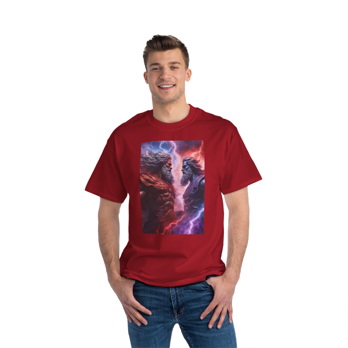 Zeus vs Odin Beefy-T® Short-Sleeve T-Shirt