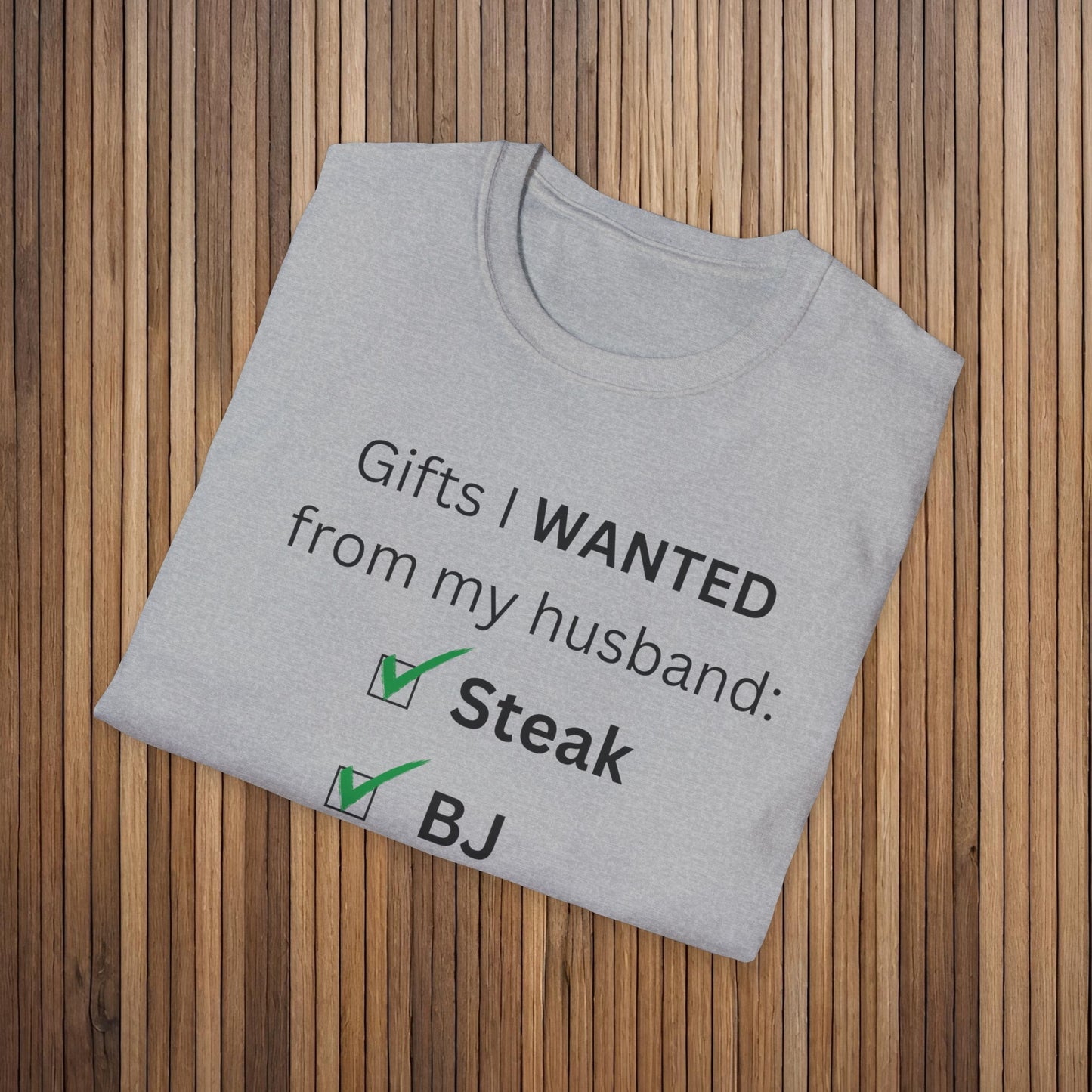 Gifts for Husband from Him Checklist- Humor - Unisex Softstyle T-Shirt