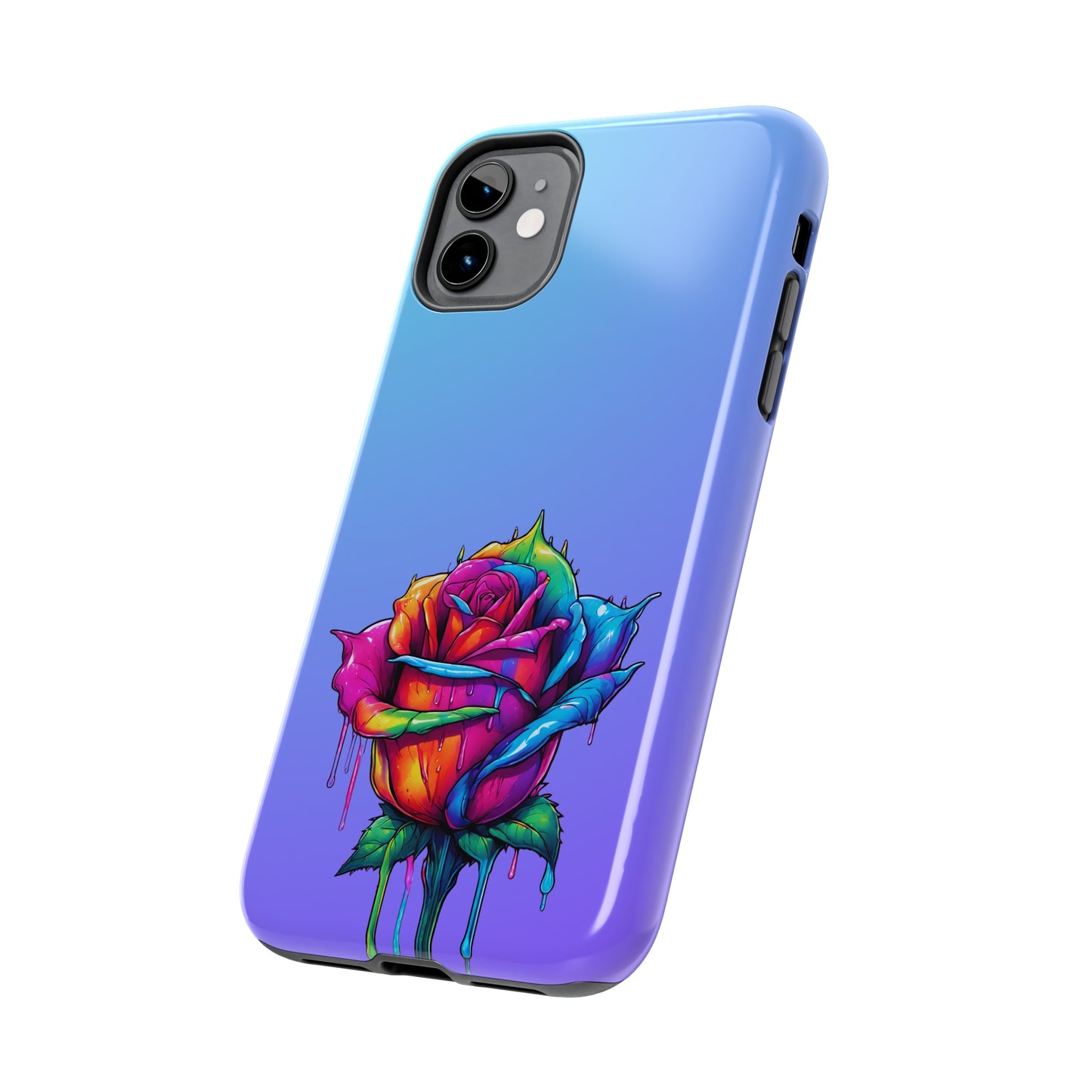 Rose Bleeding Colors Tough Phone Cases