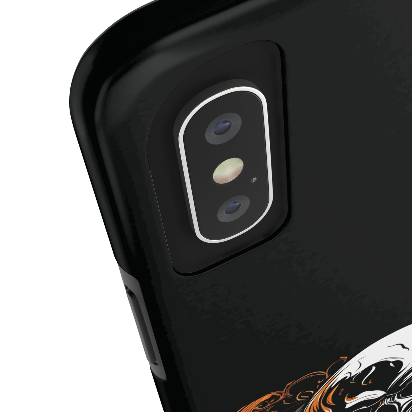 Flaming Skull Design Tough Phone Cases