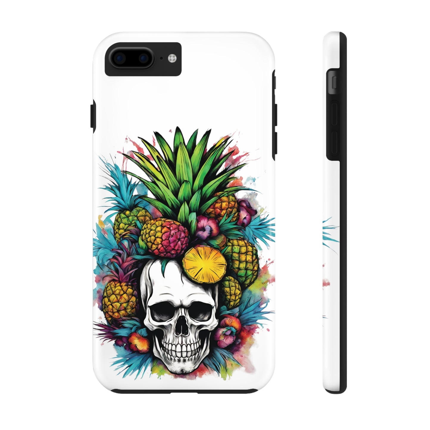Colorful Mamba Skull Design Tough Phone Cases