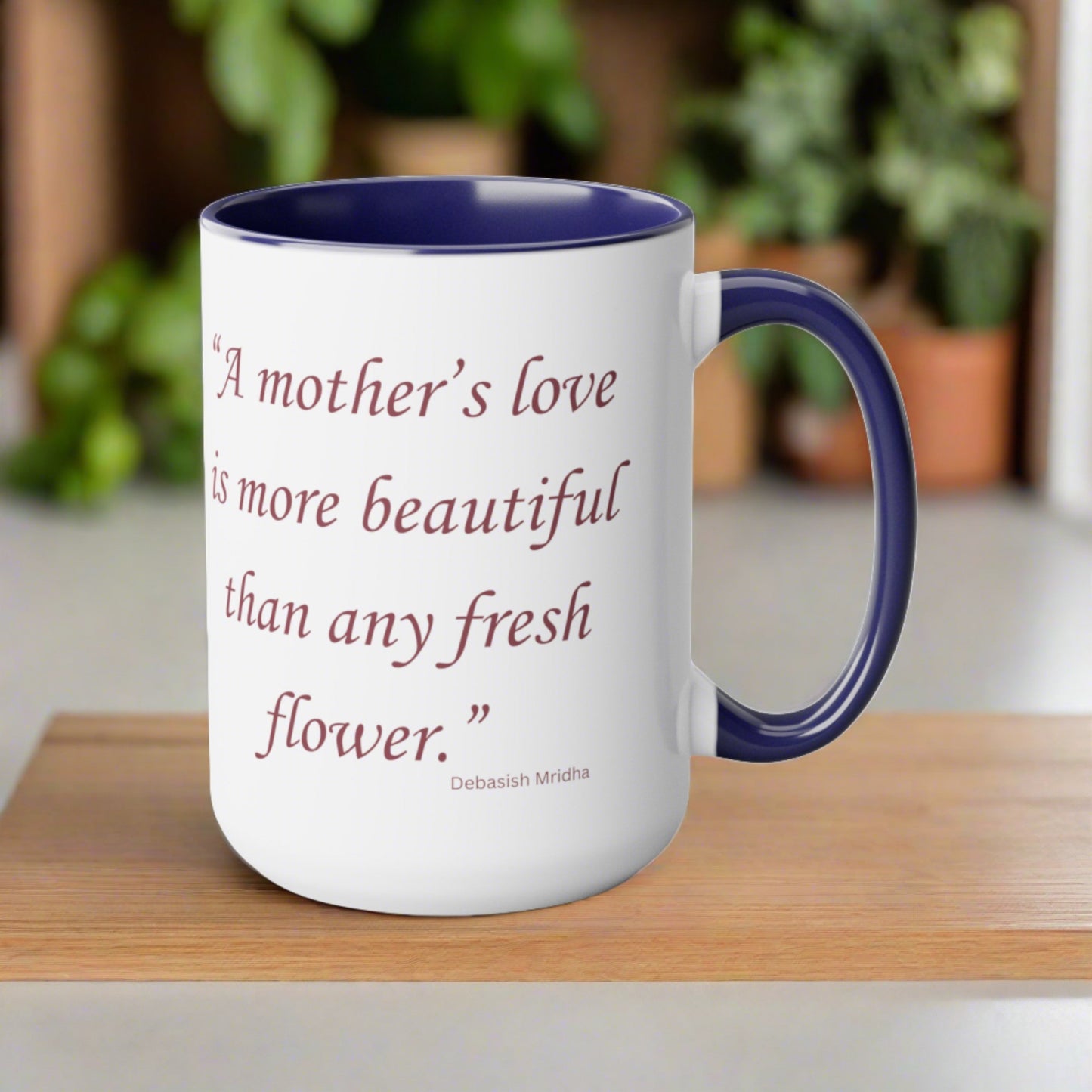 Mother's Love Two-Tone Coffee Mugs, 15oz