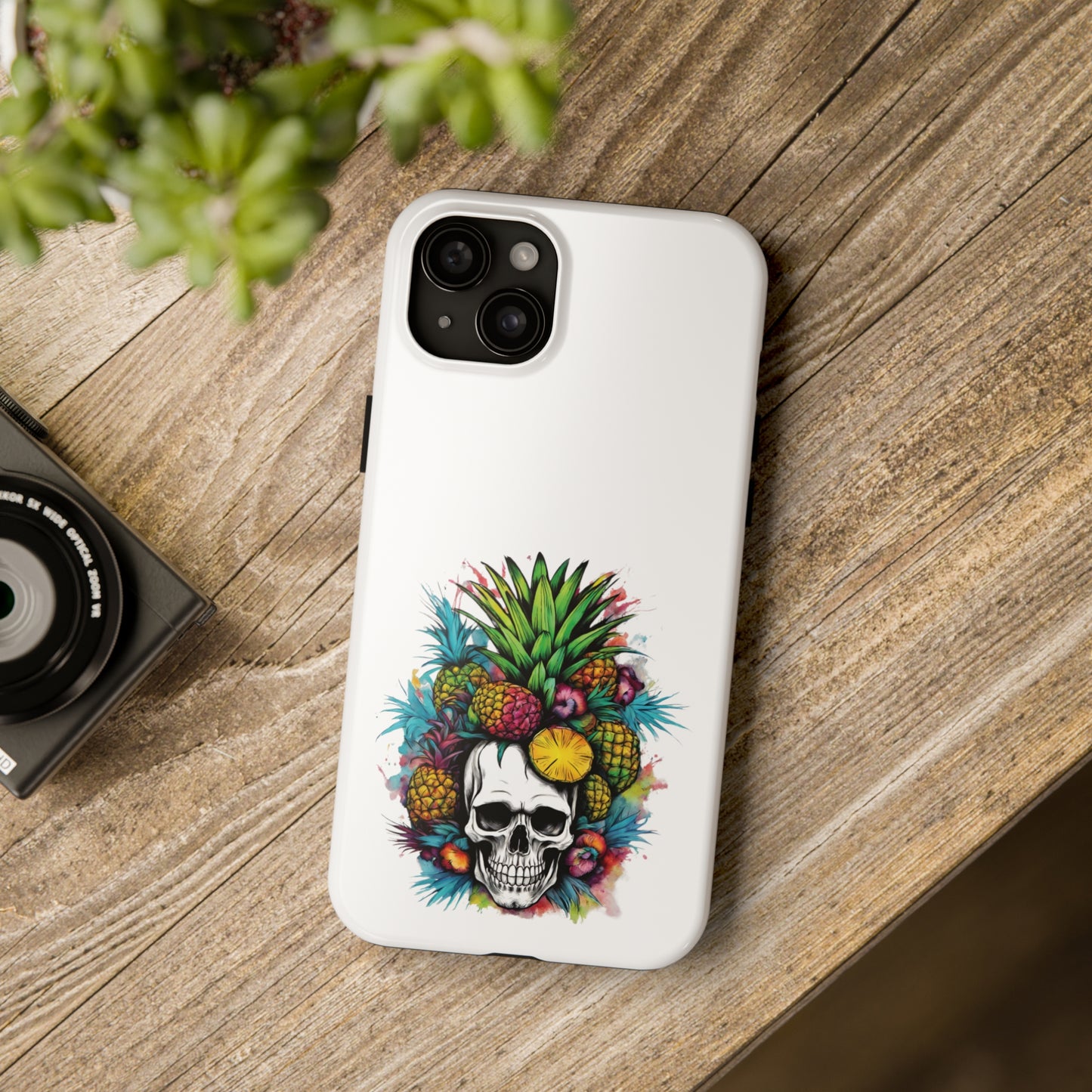 Colorful Mamba Skull Design Tough Phone Cases