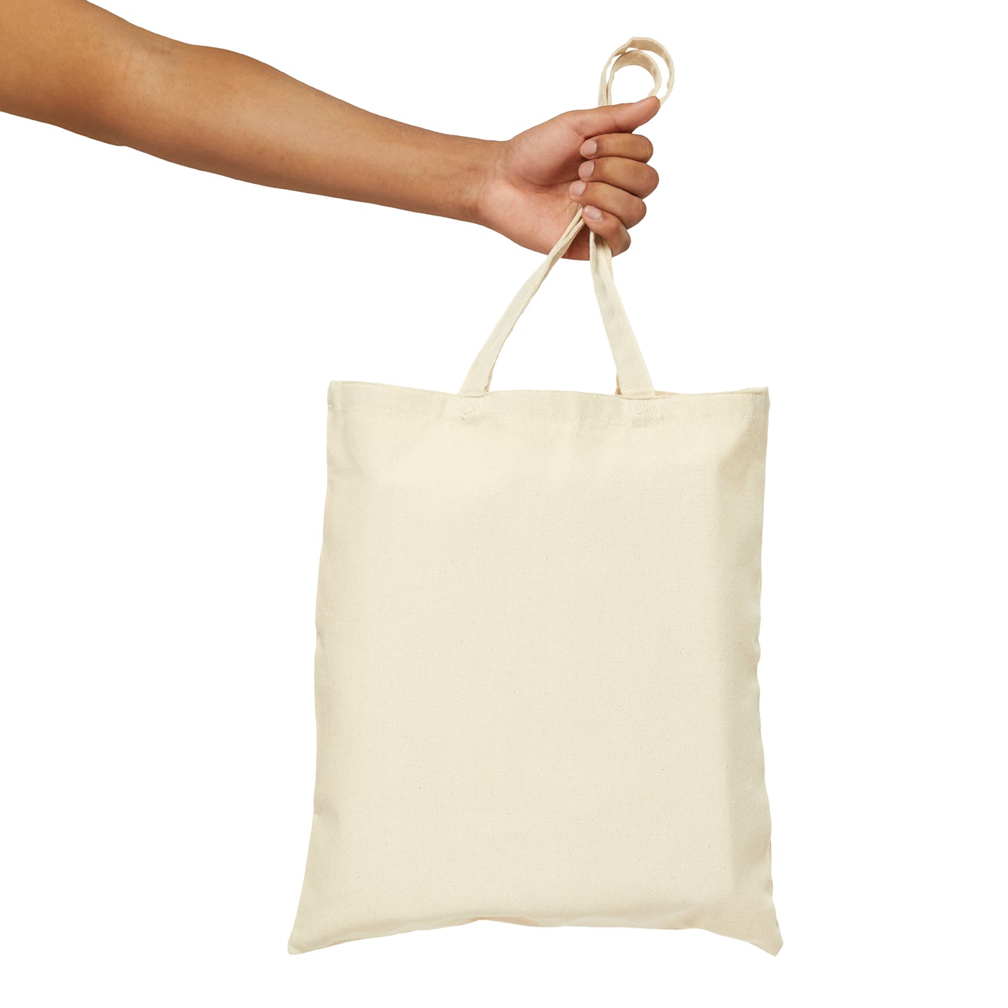 Cotton Canvas Tote Bag with Colorful Dripping Heart Print on Front