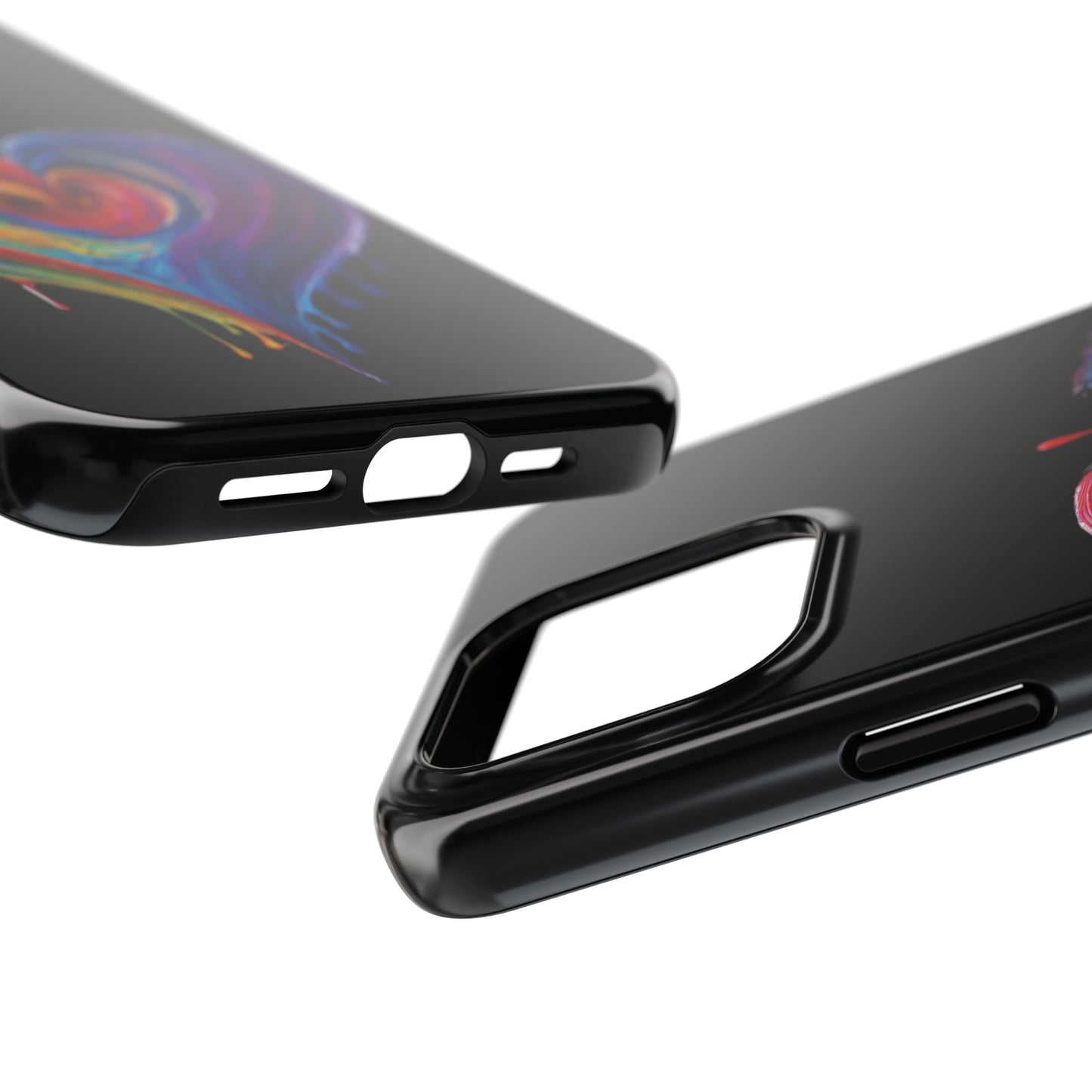 Heart Bleeding Colors Design Tough Phone Cases