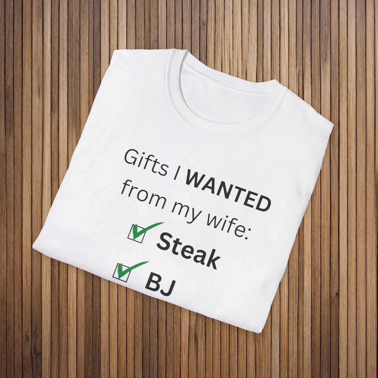 Gifts for Husband from Her Checklist- Humor - Unisex Softstyle T-Shirt