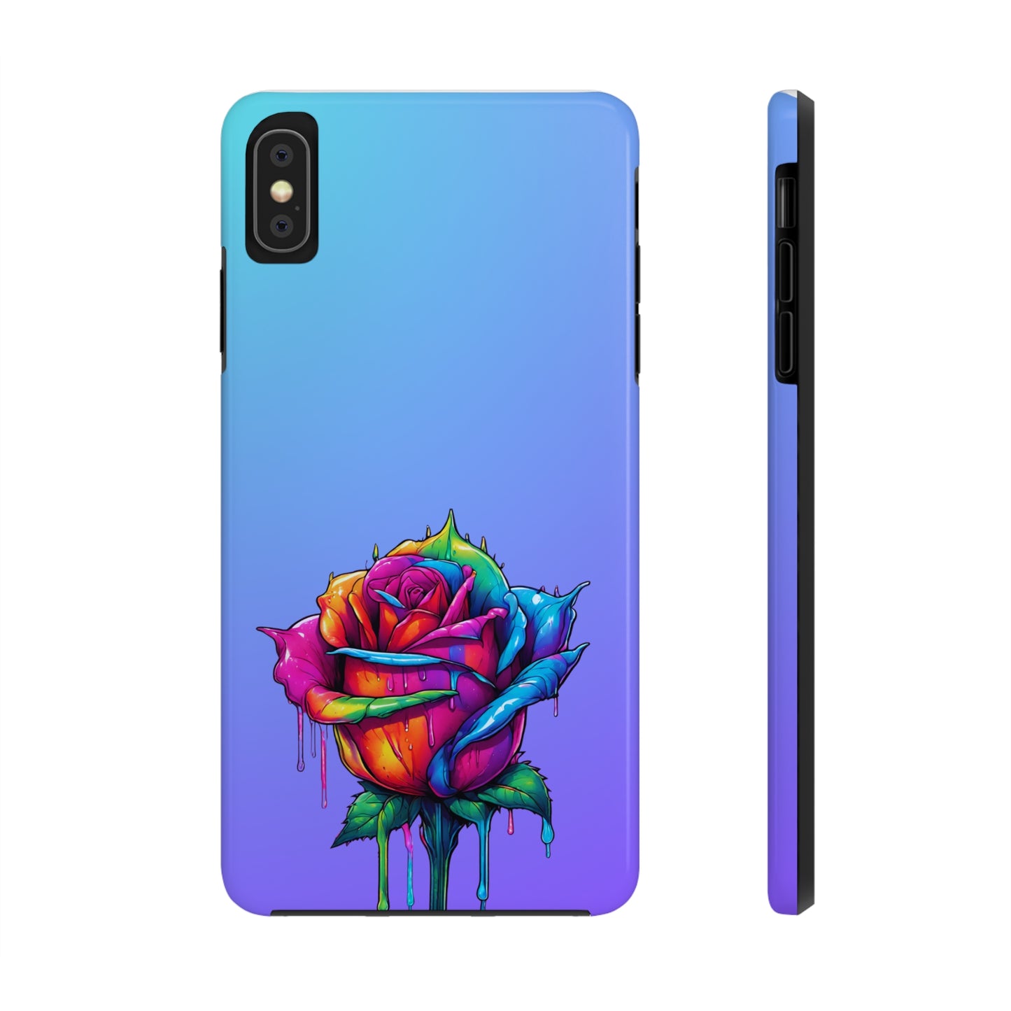 Rose Bleeding Colors Tough Phone Cases