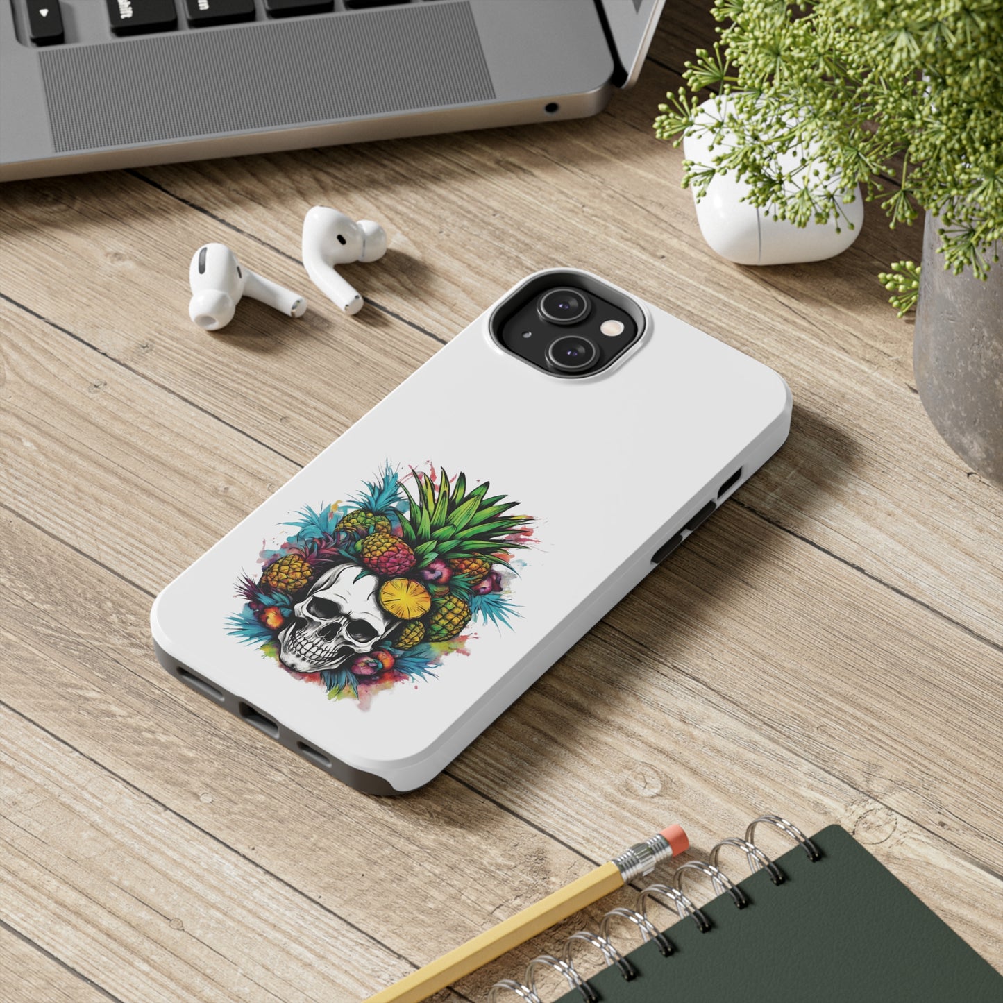 Colorful Mamba Skull Design Tough Phone Cases