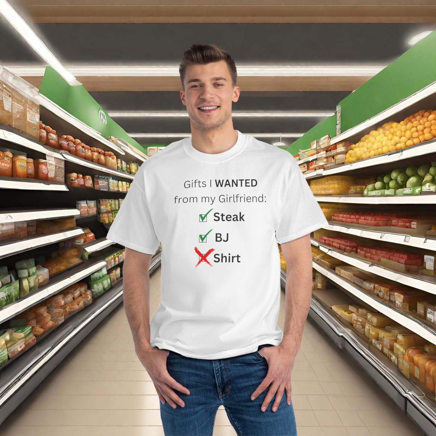 Gift Checklist for Boyfriend from Her Beefy-T® Short-Sleeve T-Shirt