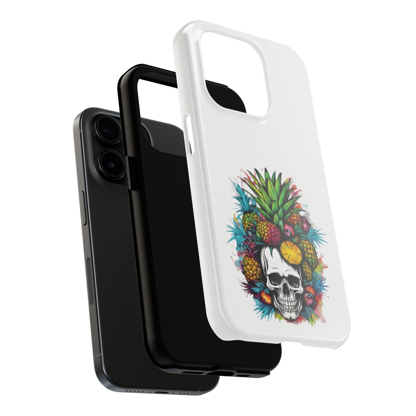 Colorful Mamba Skull Design Tough Phone Cases
