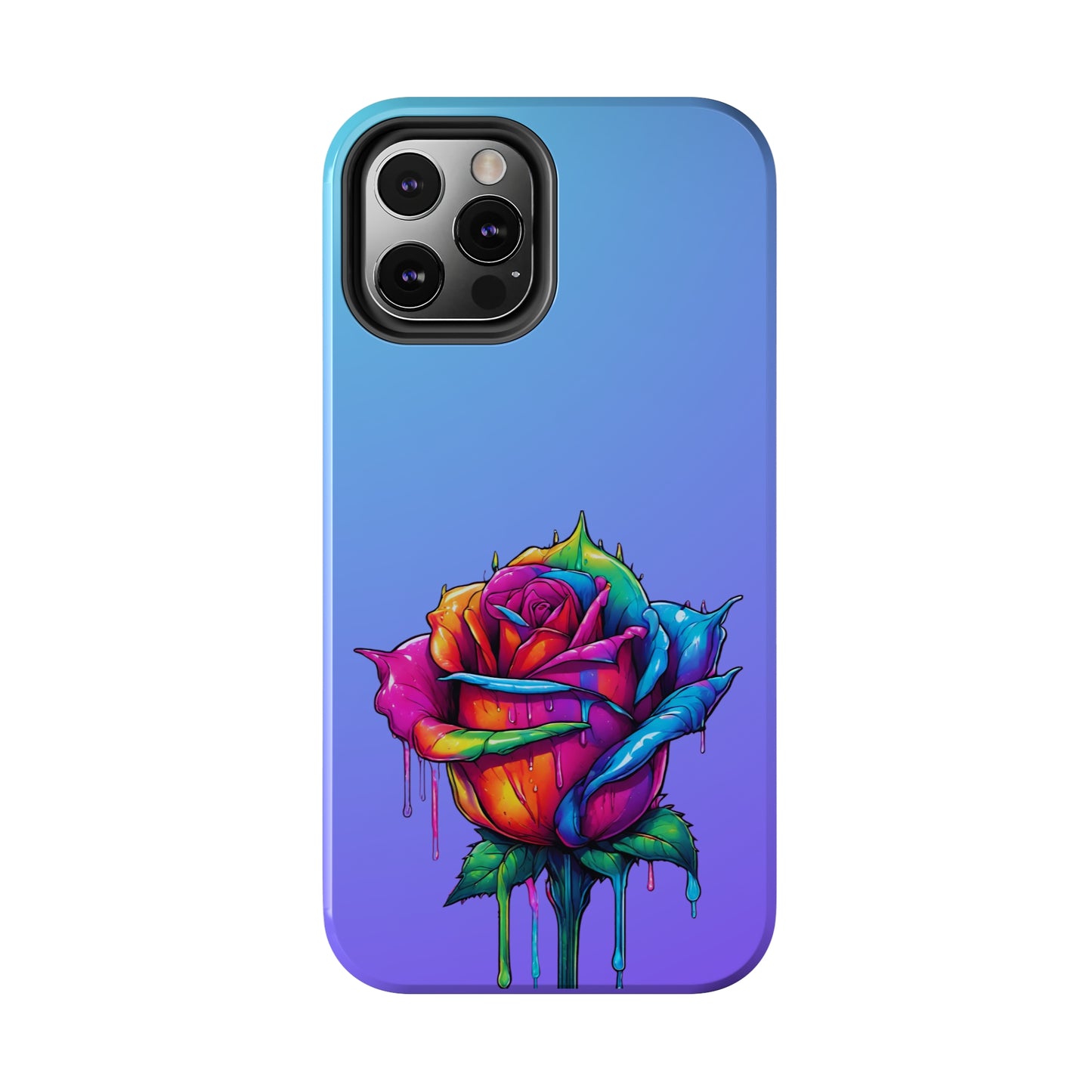 Rose Bleeding Colors Tough Phone Cases