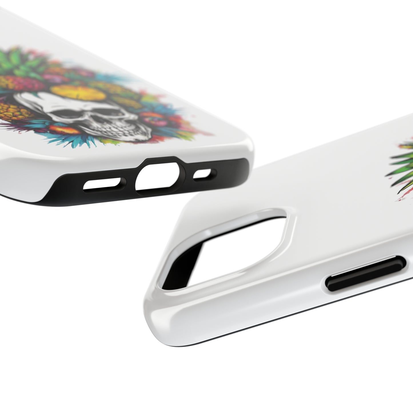 Colorful Mamba Skull Design Tough Phone Cases