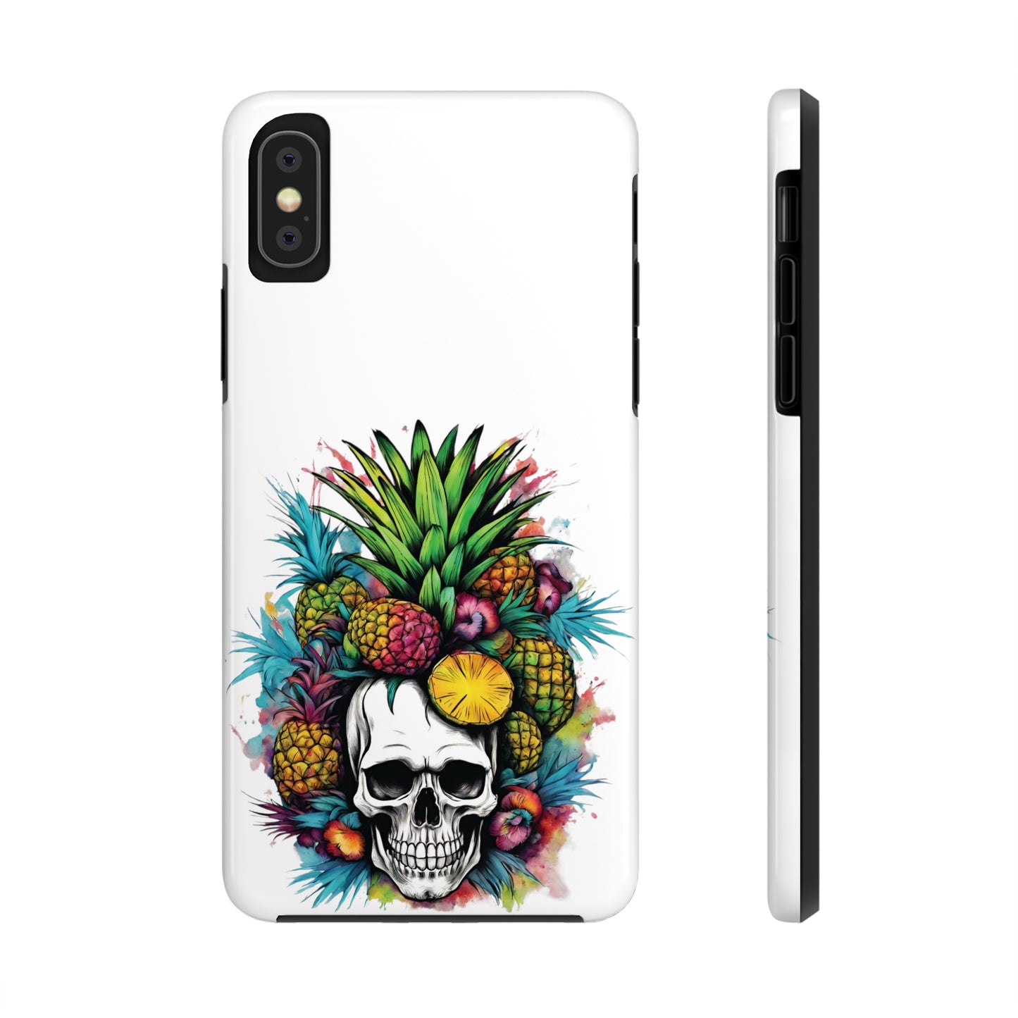 Colorful Mamba Skull Design Tough Phone Cases