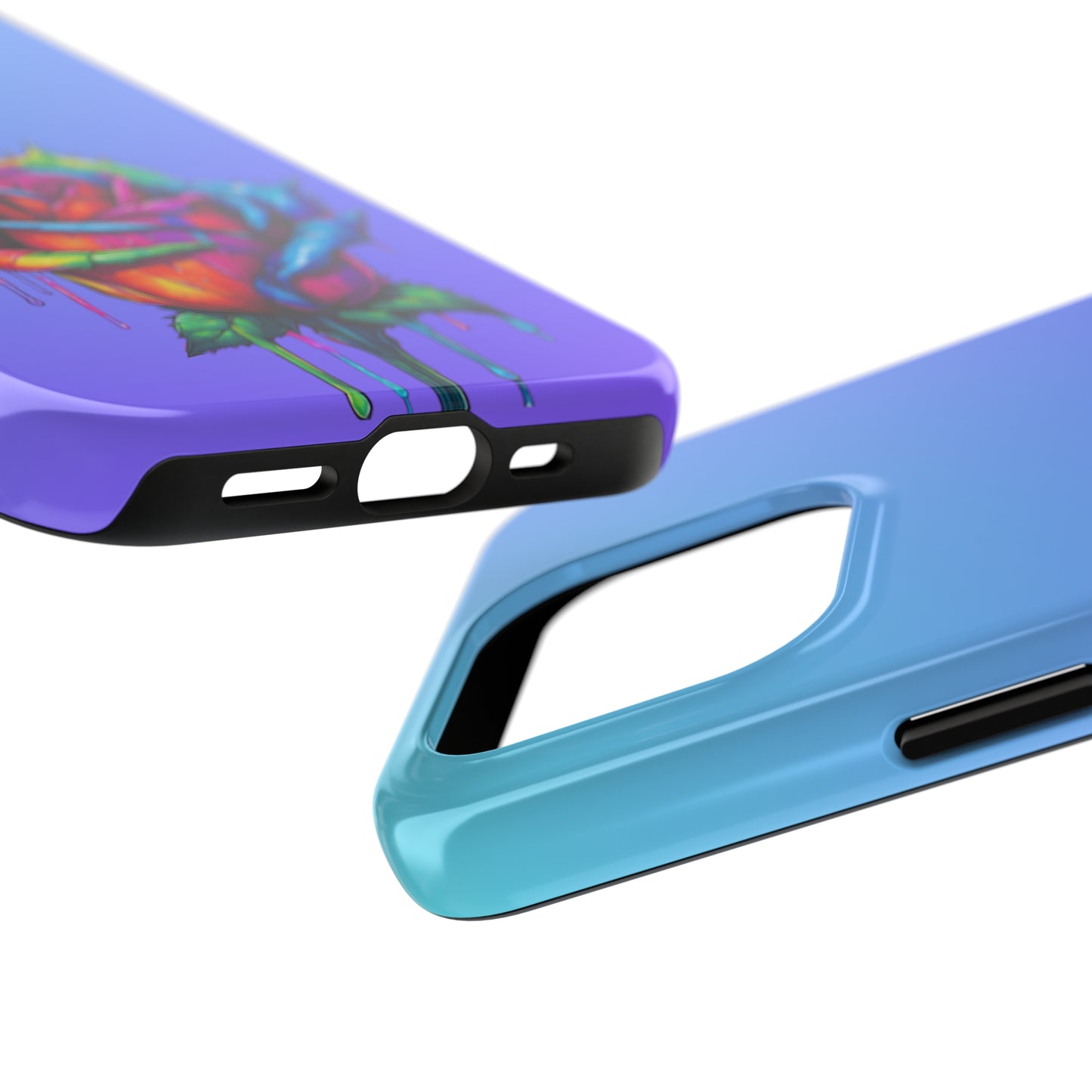 Rose Bleeding Colors Tough Phone Cases