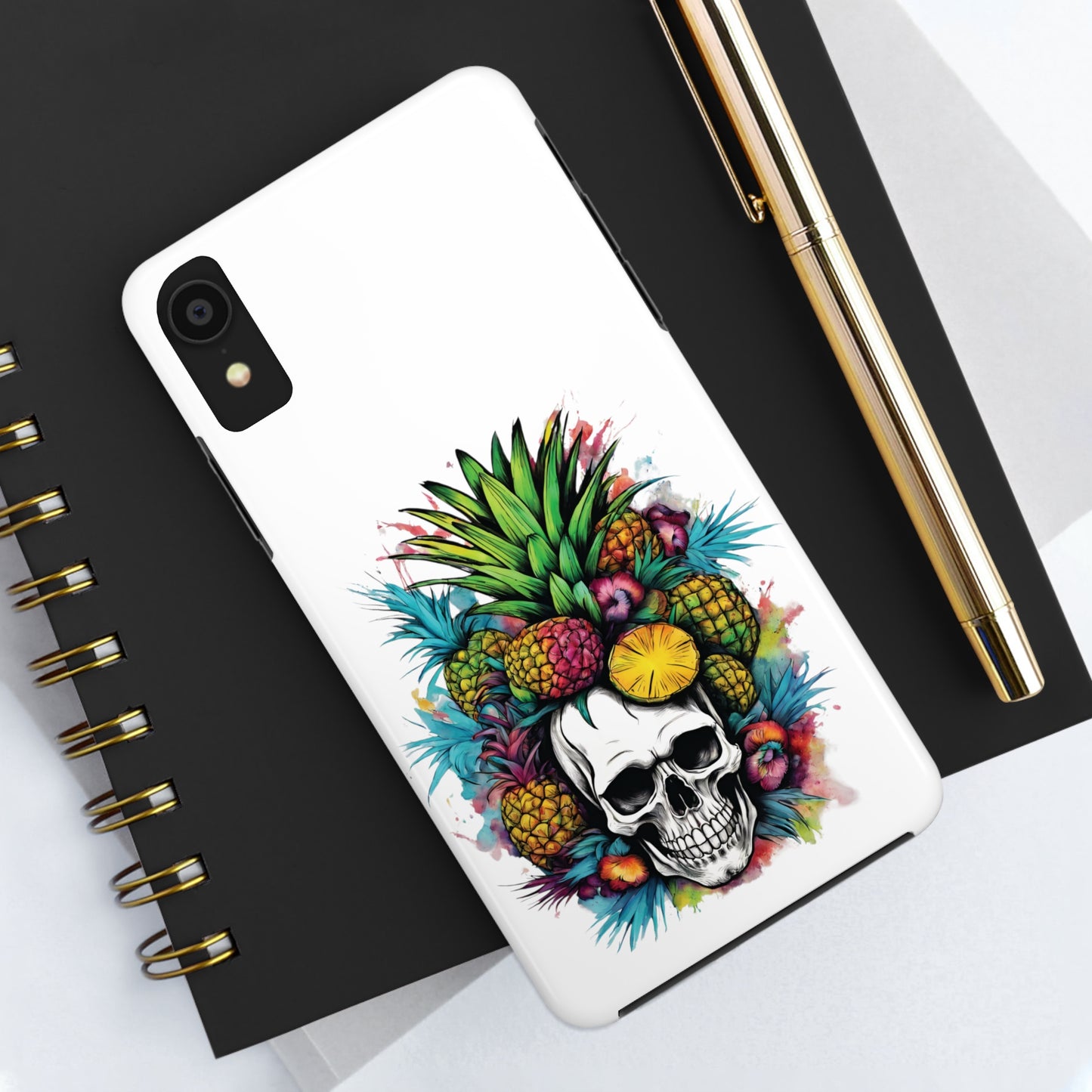Colorful Mamba Skull Design Tough Phone Cases