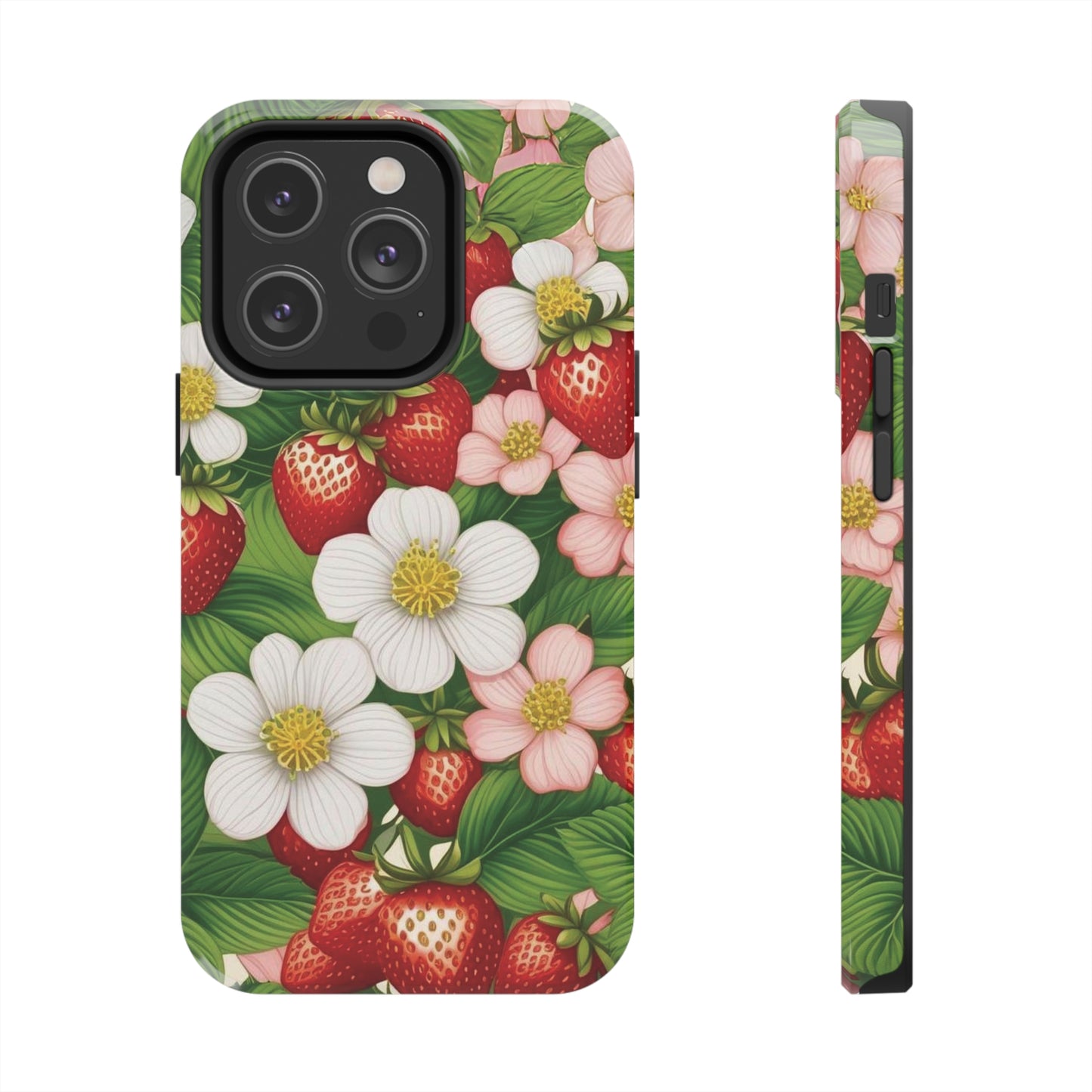 Tough Phone Cases in Strawberry Dreams Pattern