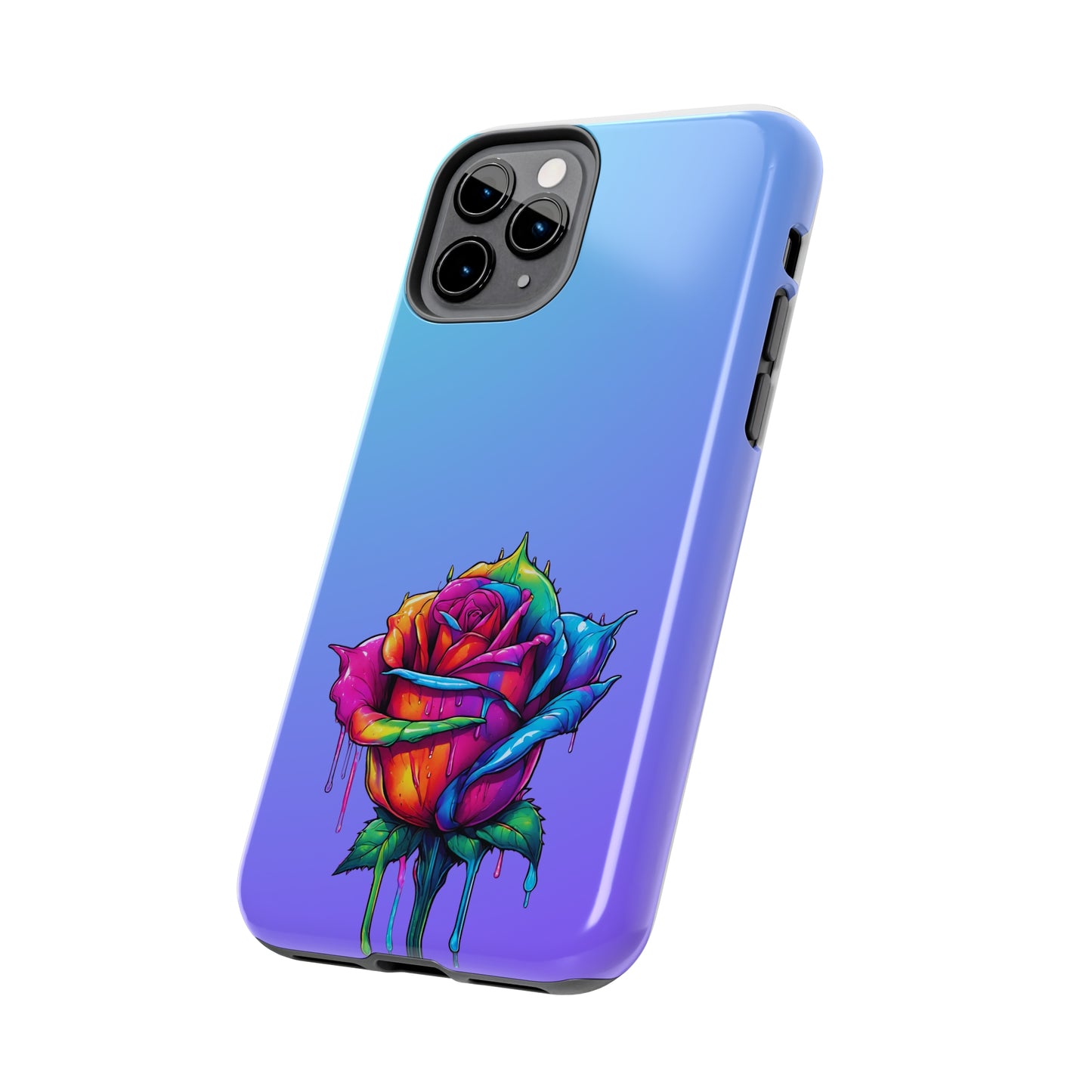 Rose Bleeding Colors Tough Phone Cases