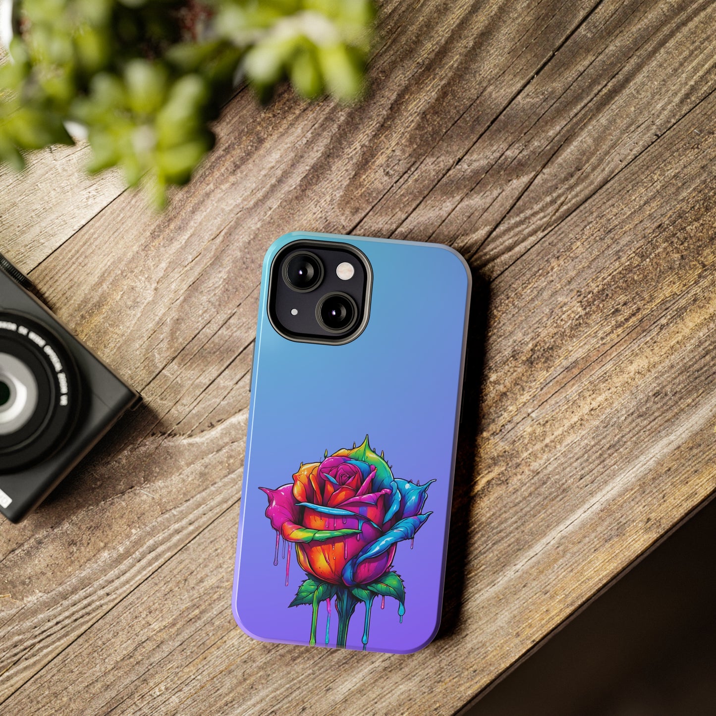 Rose Bleeding Colors Tough Phone Cases