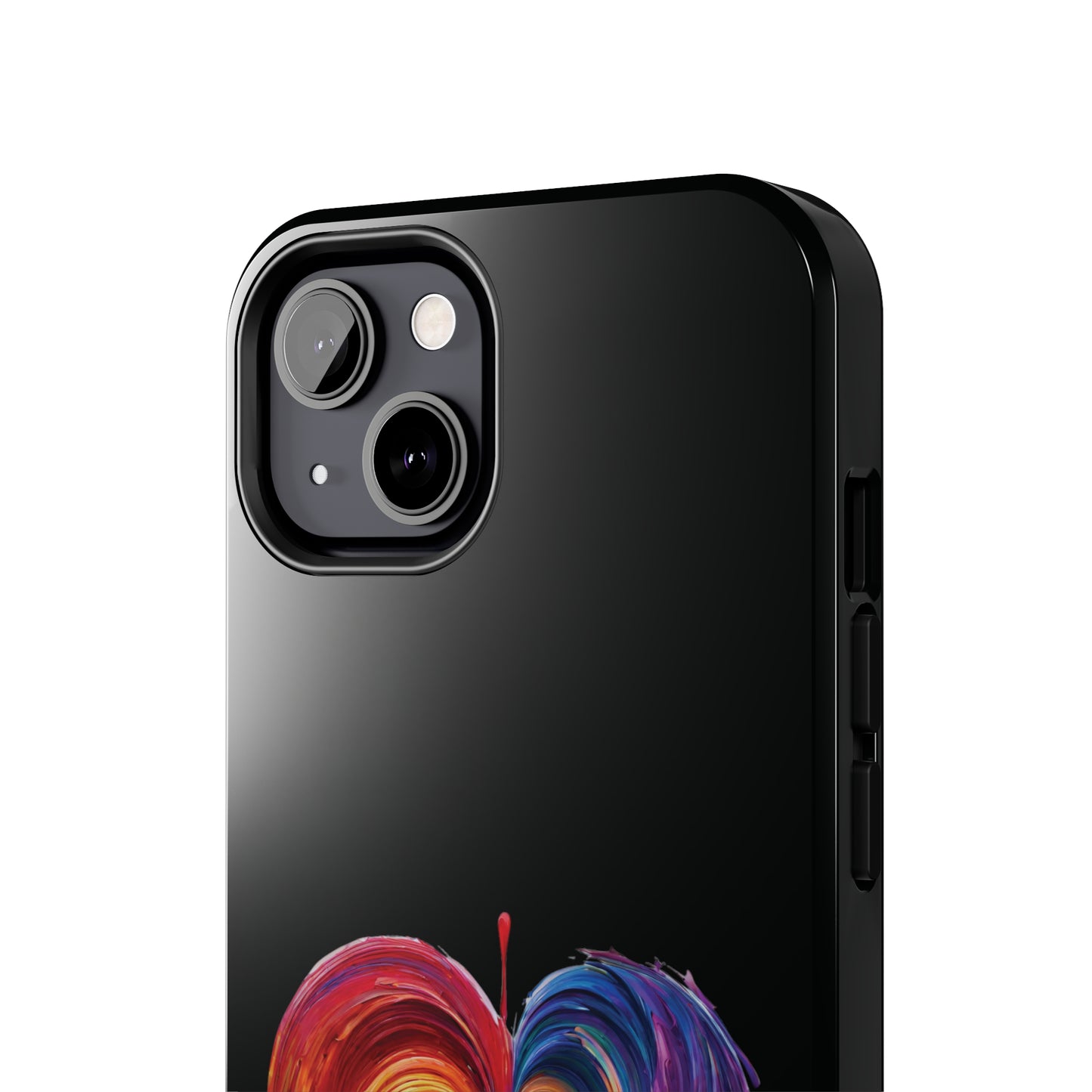 Heart Bleeding Colors Design Tough Phone Cases