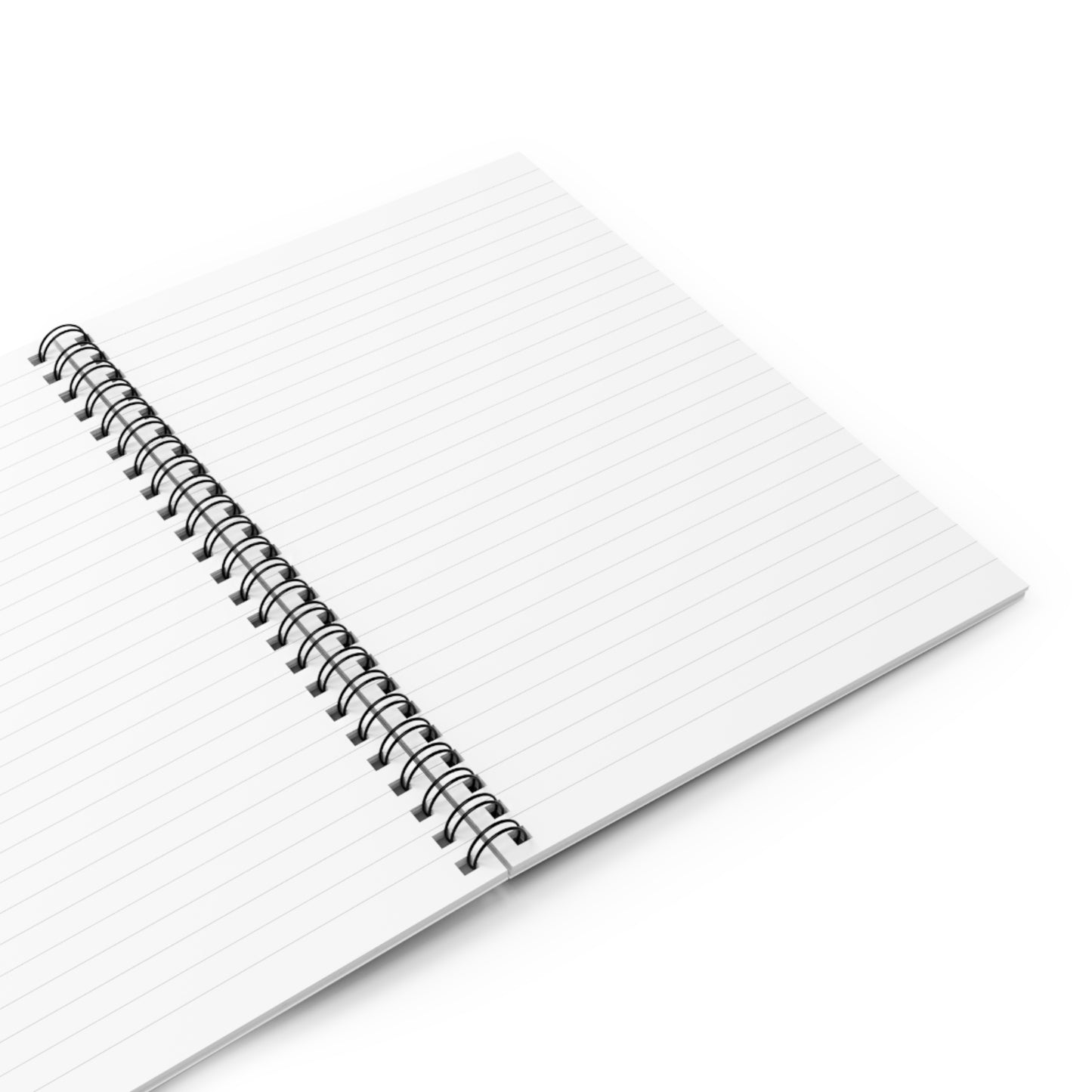 Colorful Mamba Skull Design on Pink Spiral Notebook - Ruled Lines
