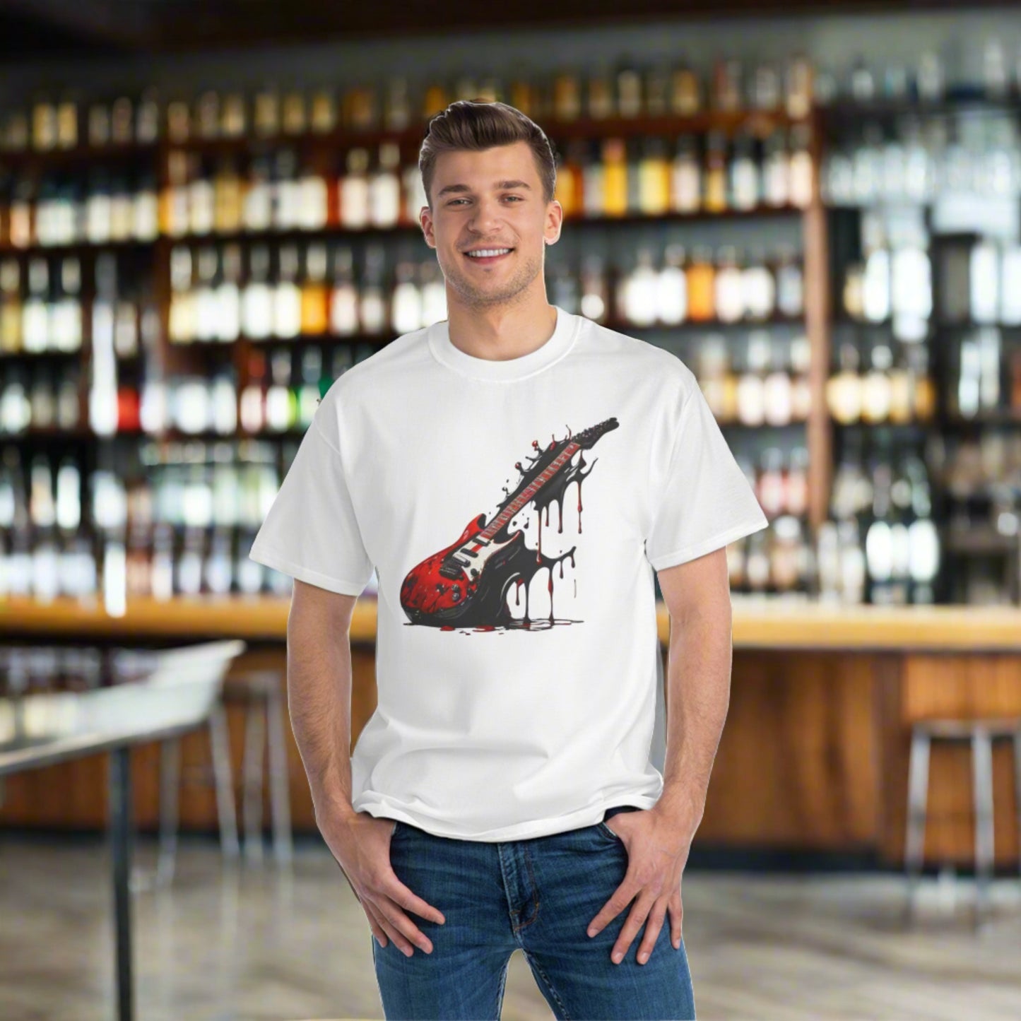 Splattered Guitar Beefy-T® Short-Sleeve T-Shirt