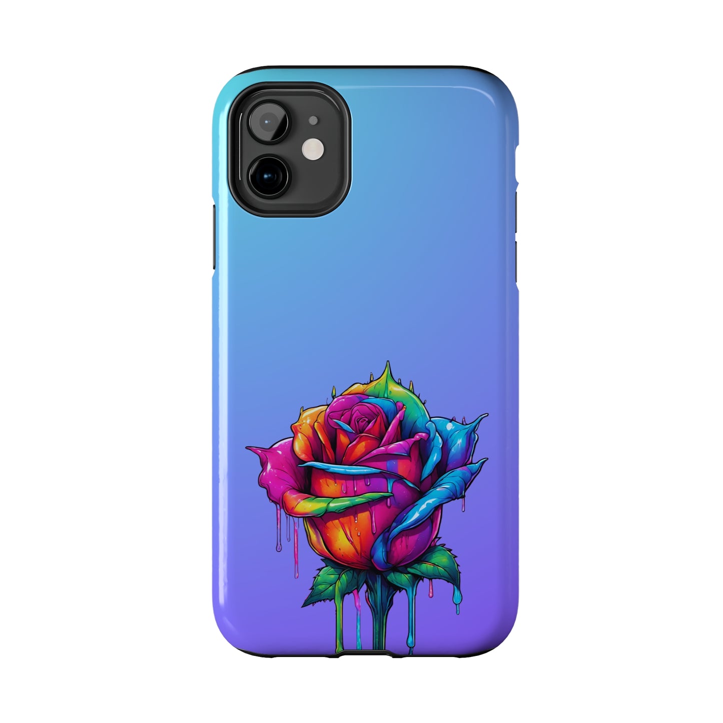 Rose Bleeding Colors Tough Phone Cases