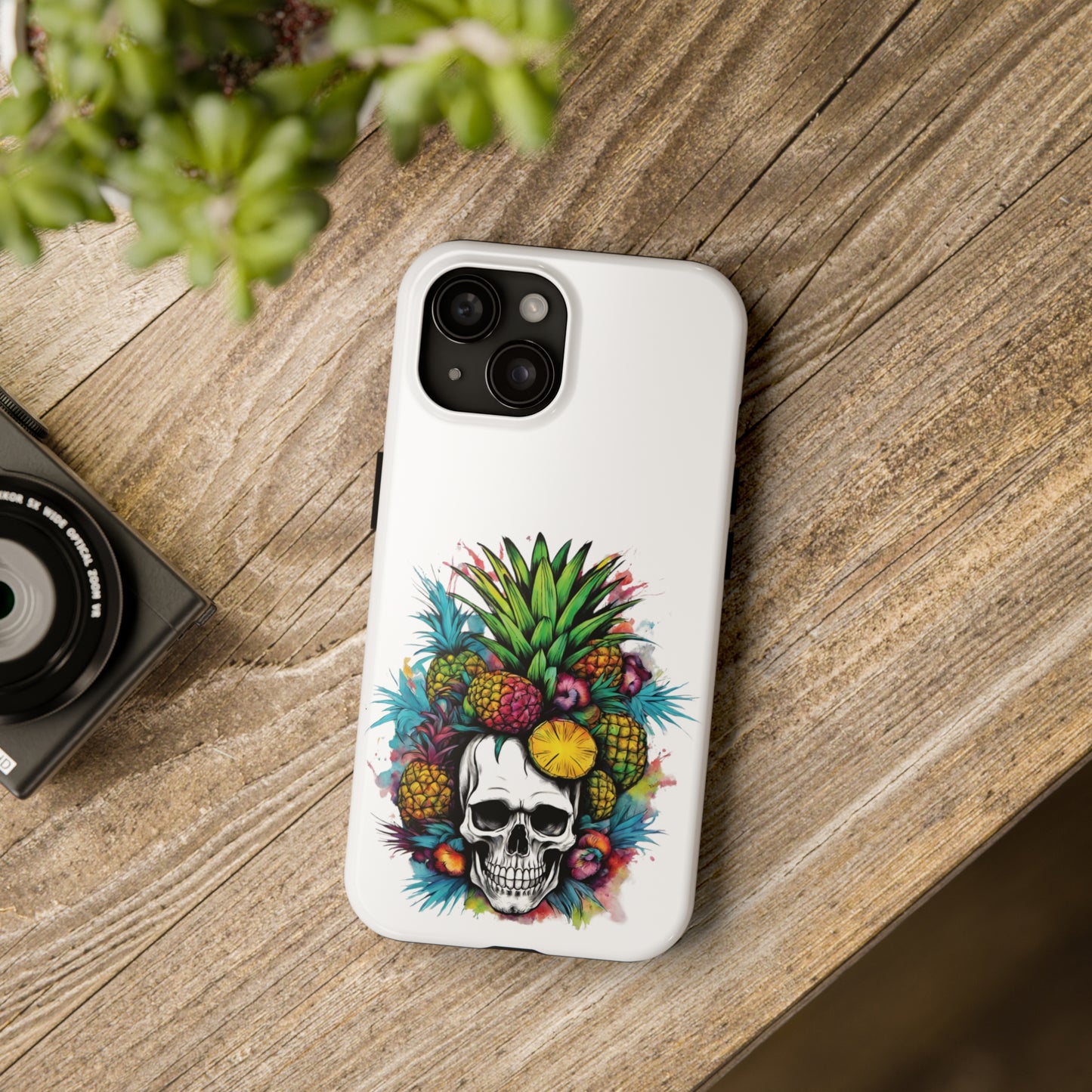 Colorful Mamba Skull Design Tough Phone Cases