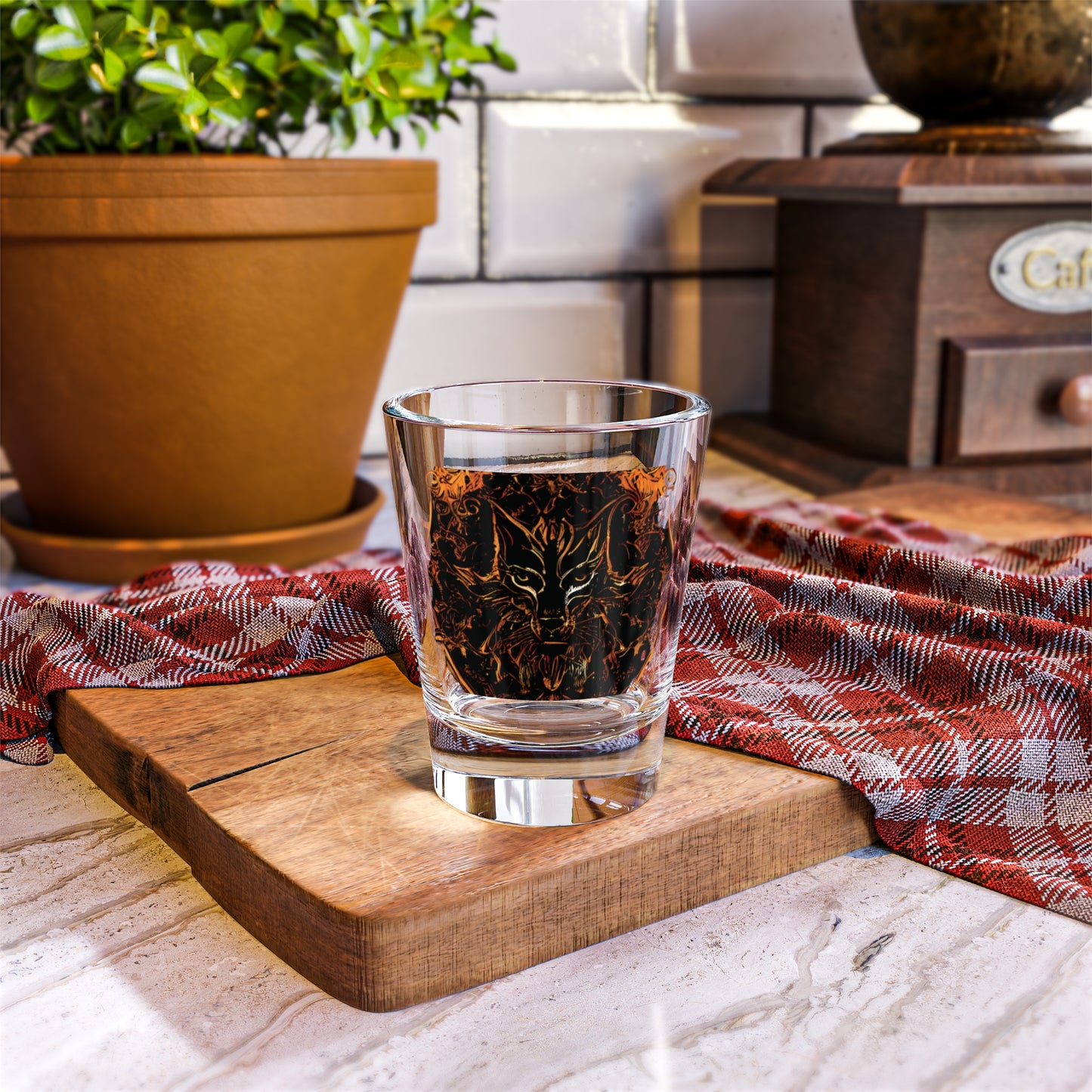 Wolf Shot Glass, 1.5oz