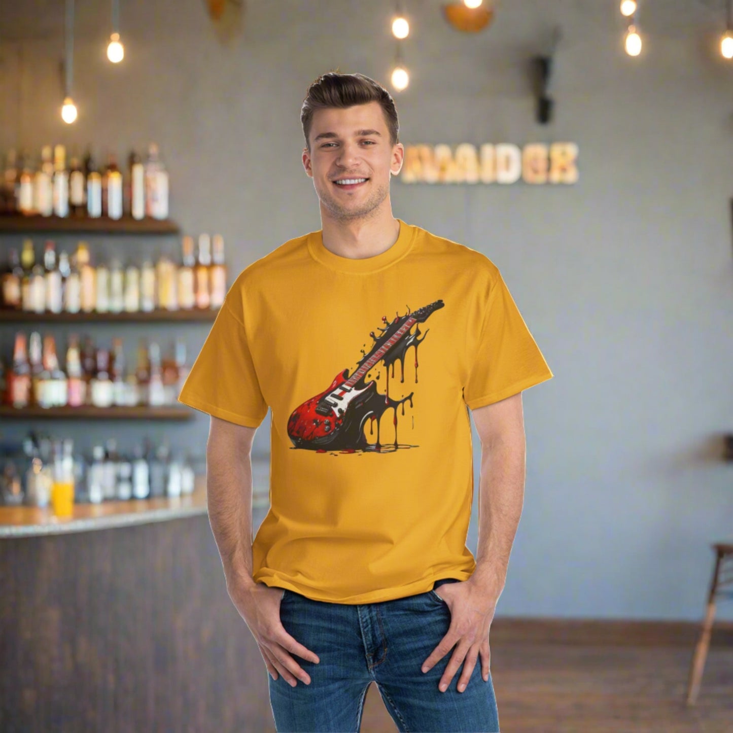 Splattered Guitar Beefy-T® Short-Sleeve T-Shirt