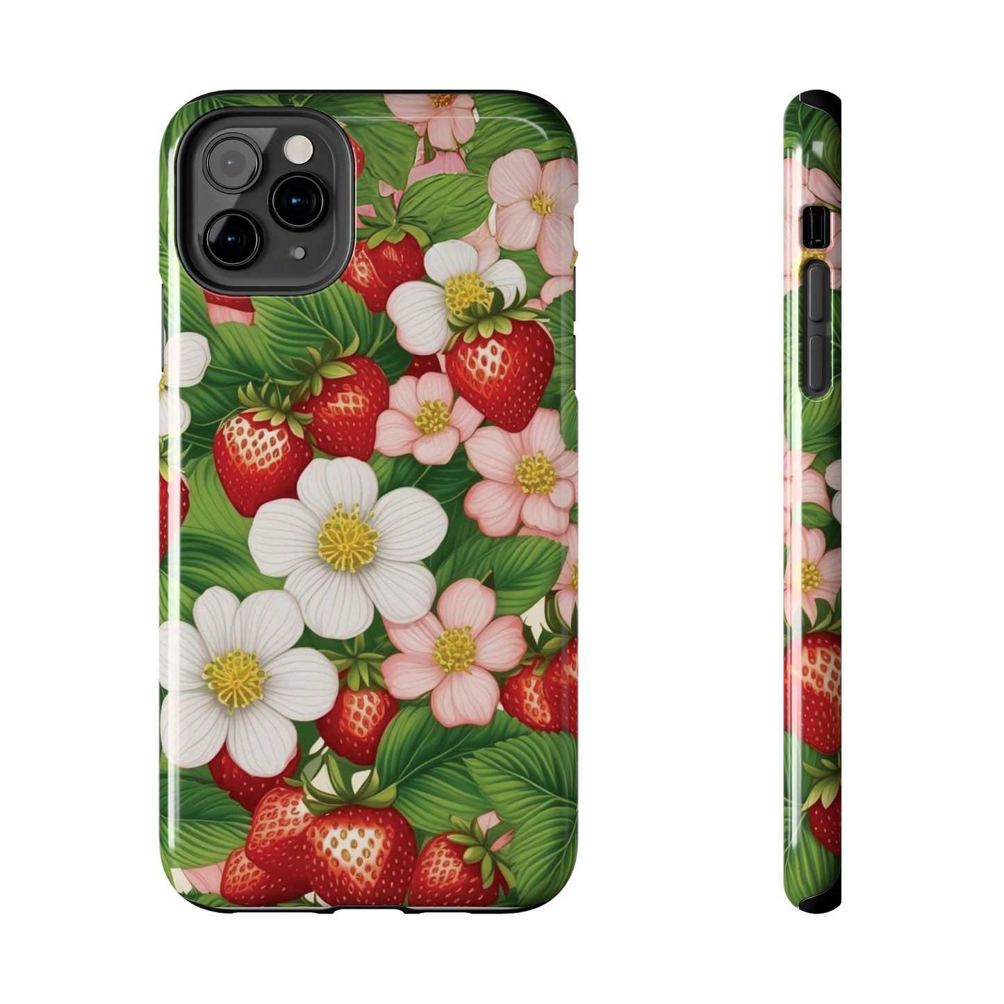 Tough Phone Cases in Strawberry Dreams Pattern