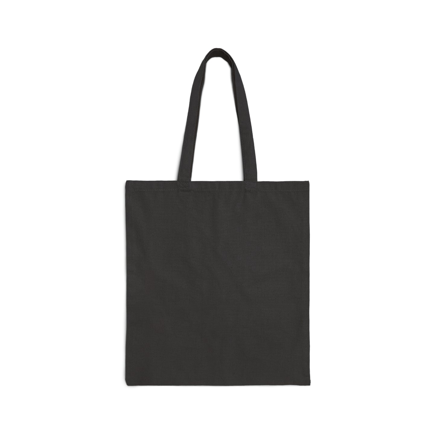 Cotton Canvas Tote Bag with Strawberry Floral Print Front Only